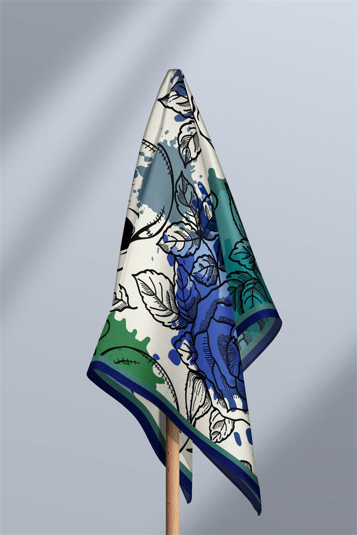 B73 Modabutik Lacivert Kurukafa Bandana