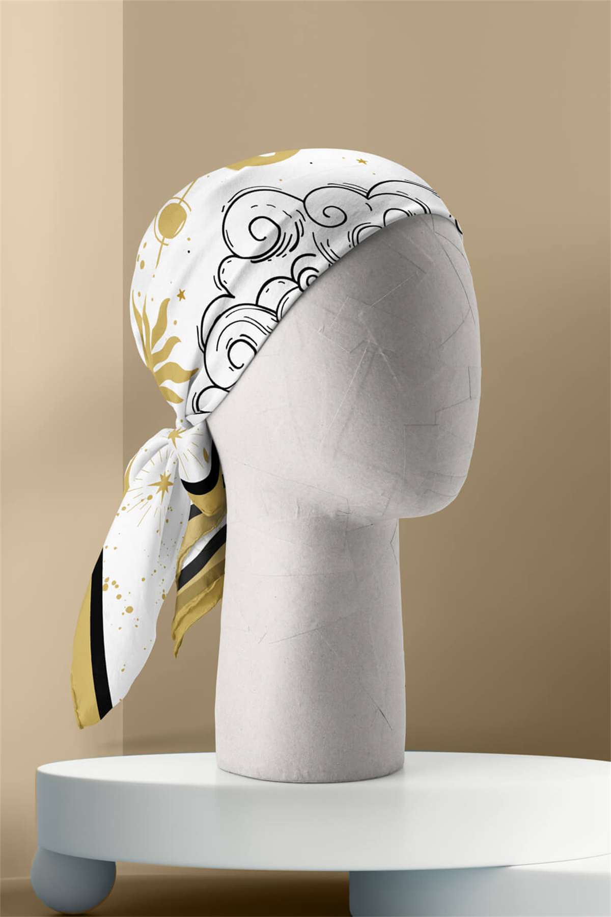 Modabutik Gold Star Bandana