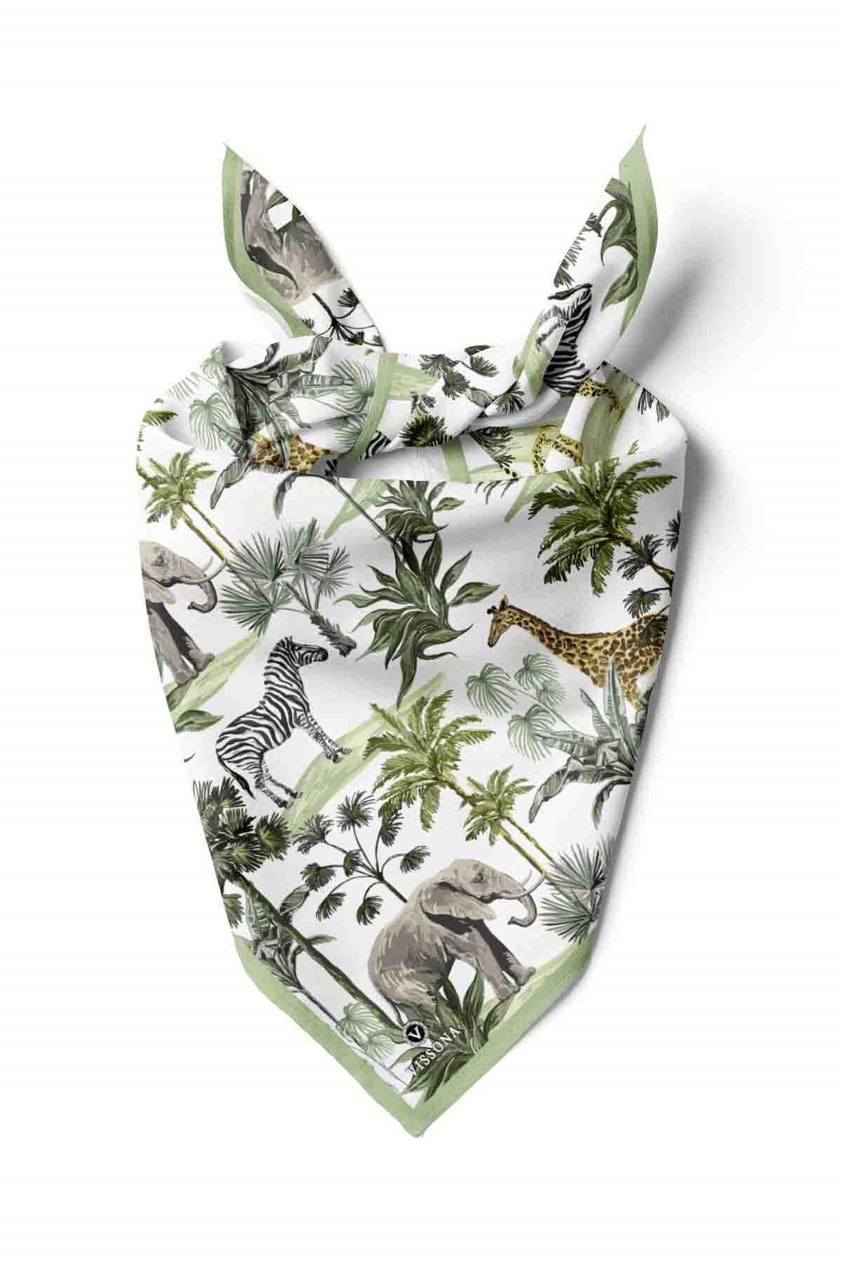 100% Silk Headscarf for Women - 22