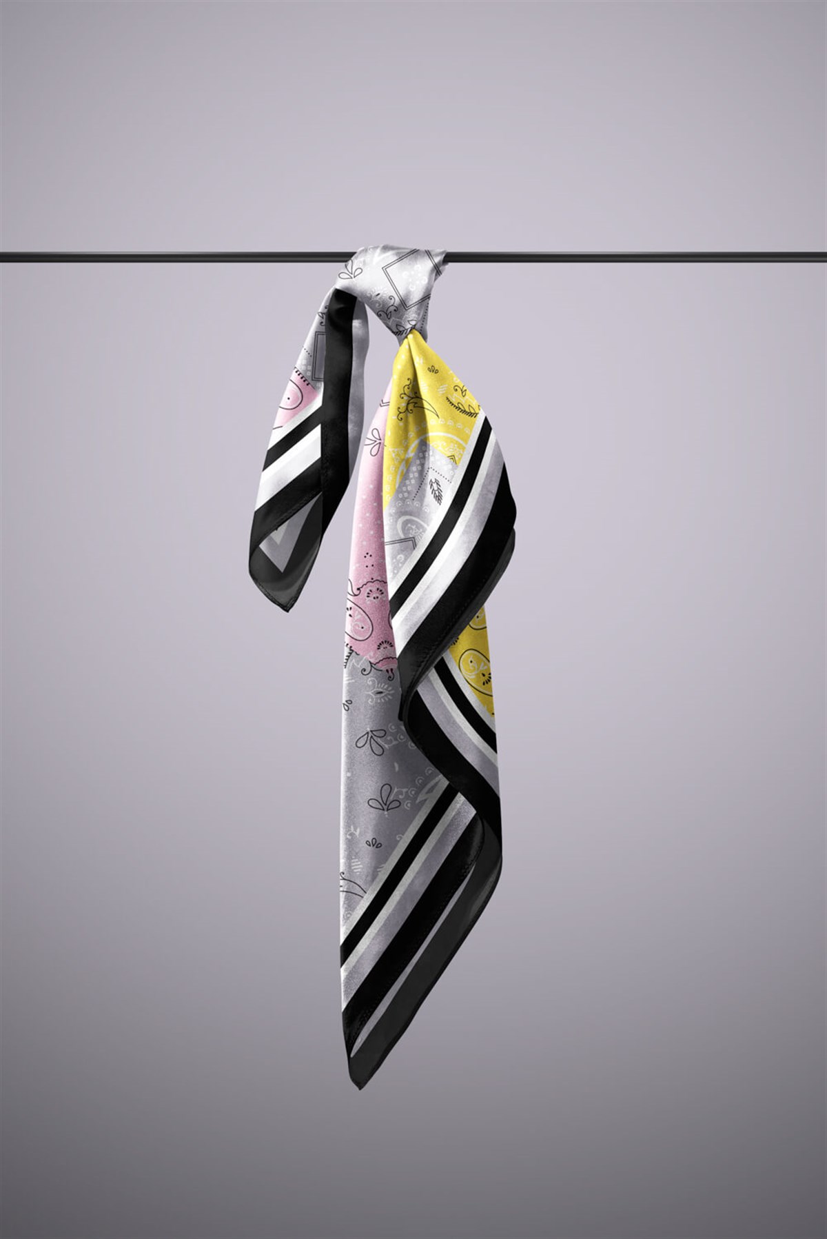 Violla F72 ŞAL TASARIMLI PATCHWORK  BANDANA  DG11986