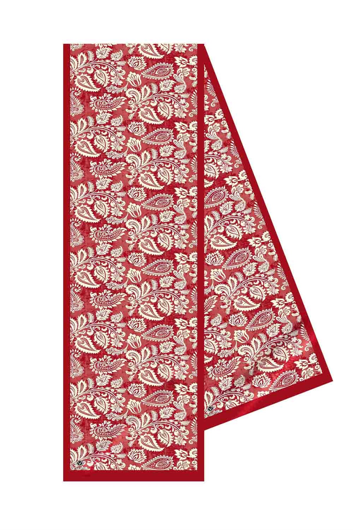 I66 %100 İpek Şal Desenli Kadın Fular