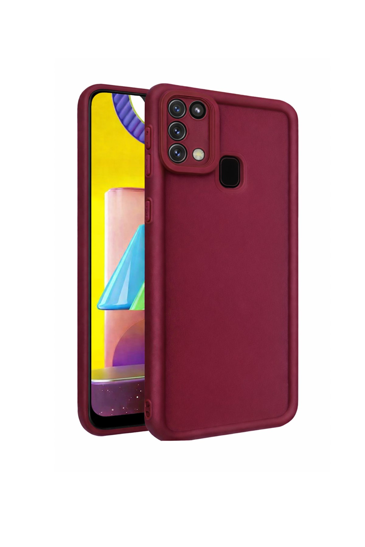 Samsung Galaxy M31 / M21s / F41 Uyumlu Kamera Korumalı Mat Silikon Telefon Kılıfı