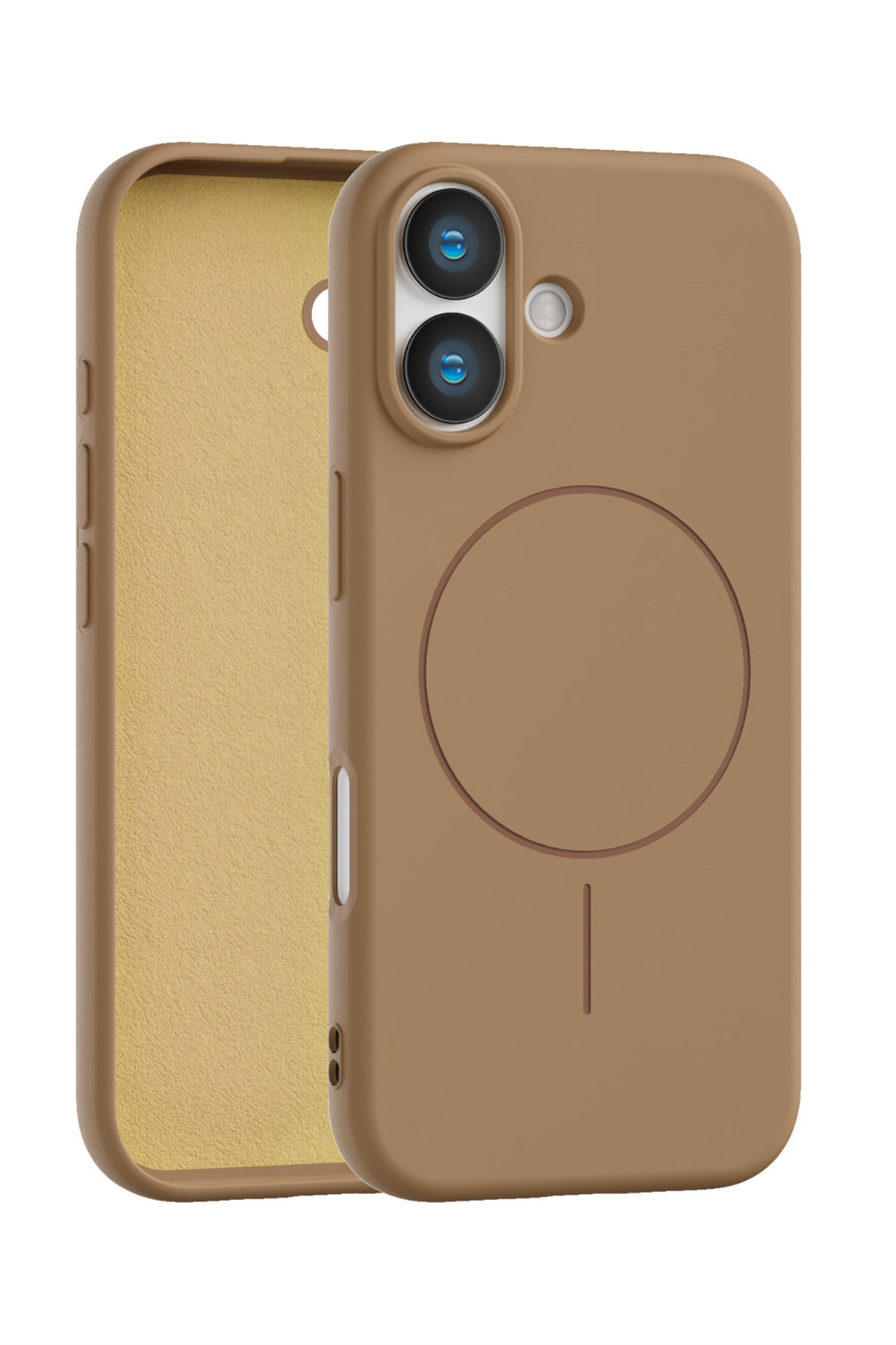 iPhone 16 Plus Uyumlu İçi Kadife Magsafe Wireless Şarj Özellikli Telefon Kılıfı