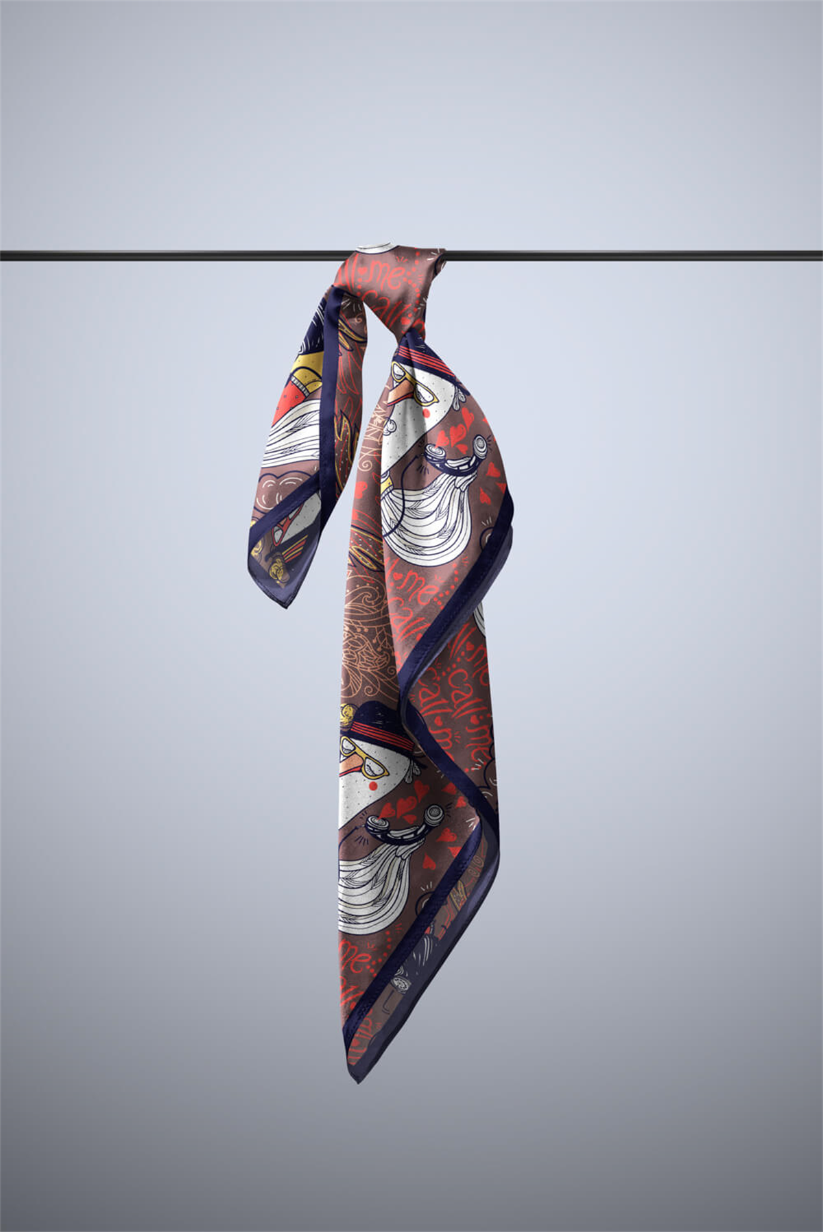 H3 Modabutik Ördek Desenli Bandana