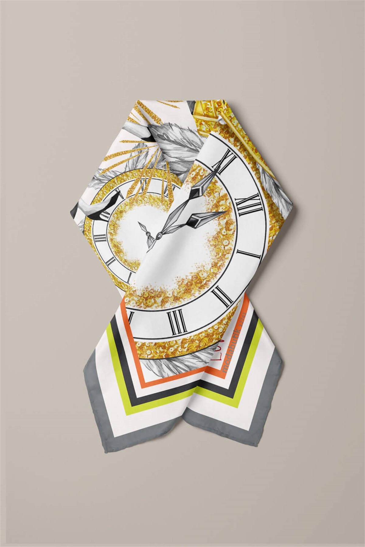 C110 COLOEFUL ABTRACT TASARIM BANDANA