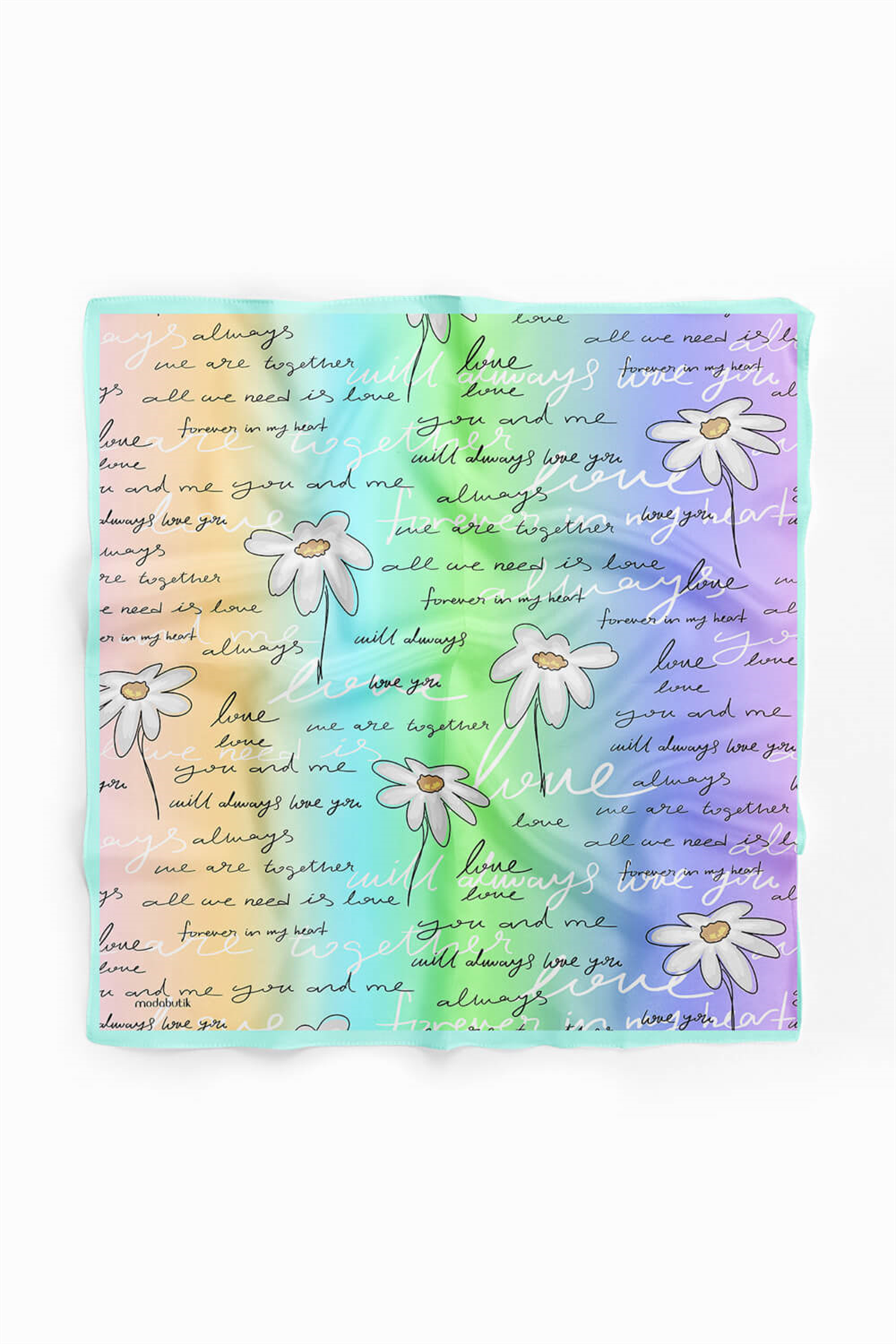 Z8 Modabutik Papatya Desenli Bandana