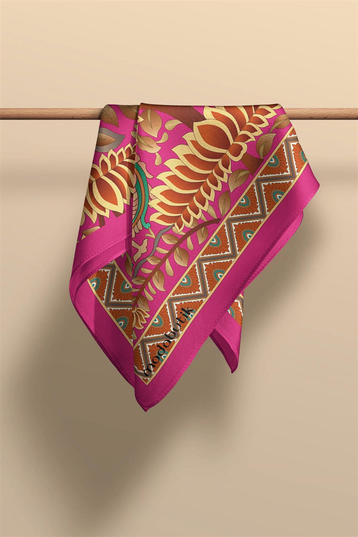 Z63 Modabutik Çiçek Desenli Kadın Fular