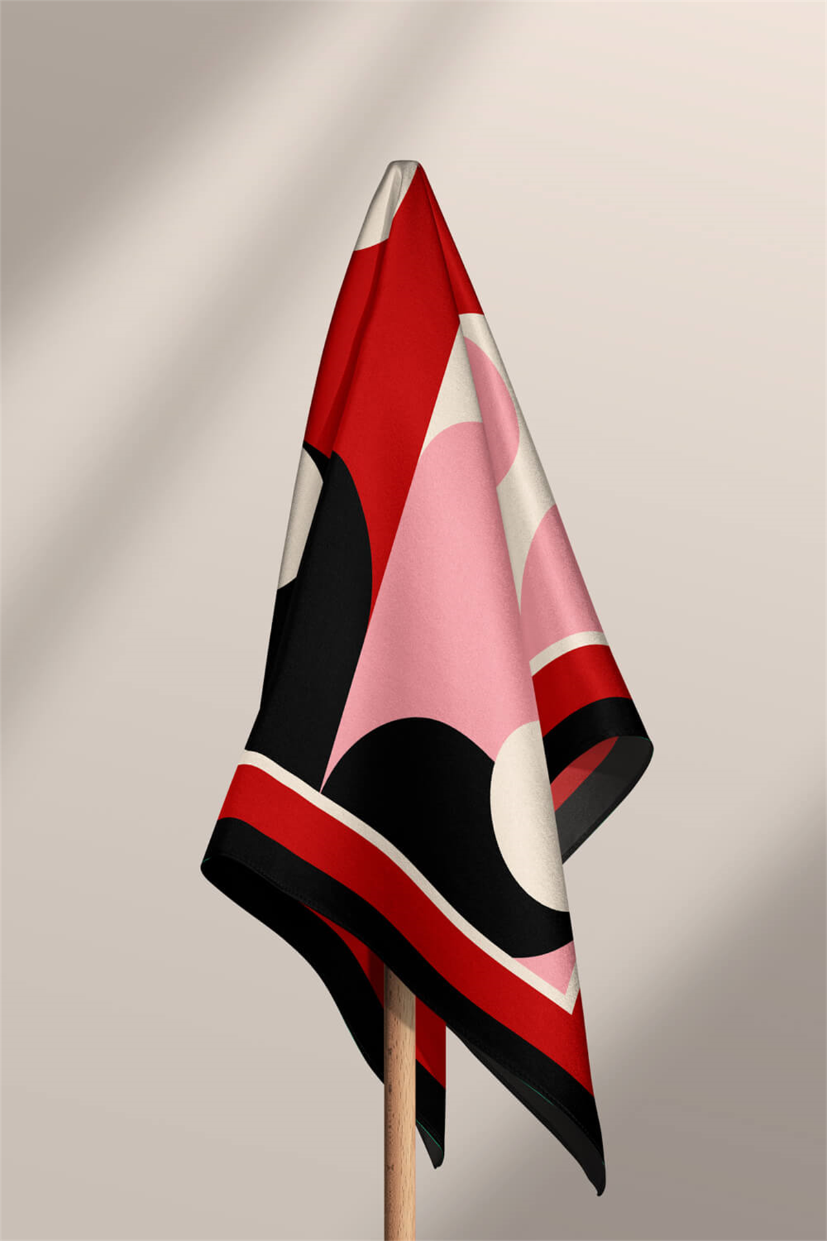 Vissona Kalp Desenli İpek Bandana