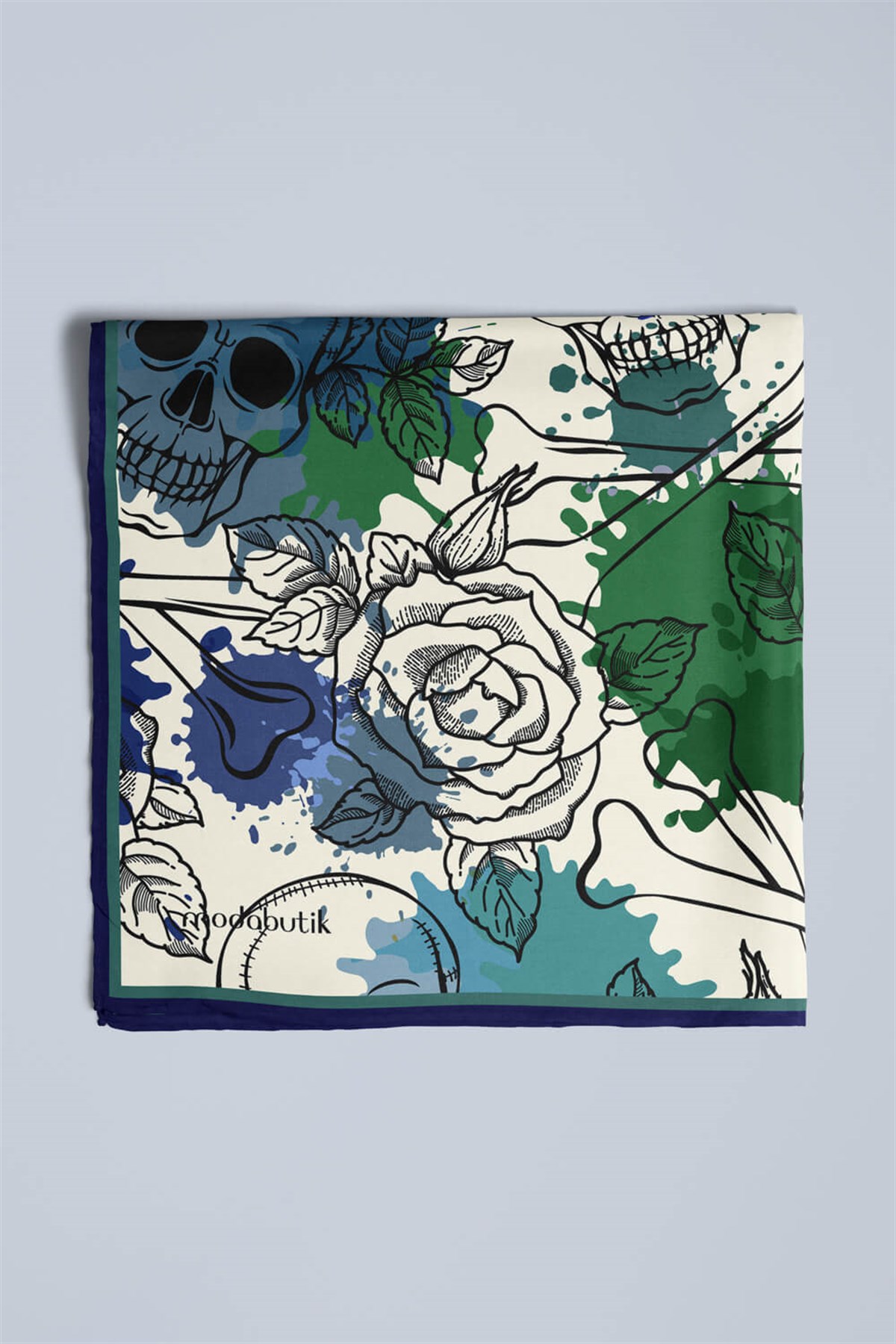 B73 Violla Lacivert Kurukafa Bandana
