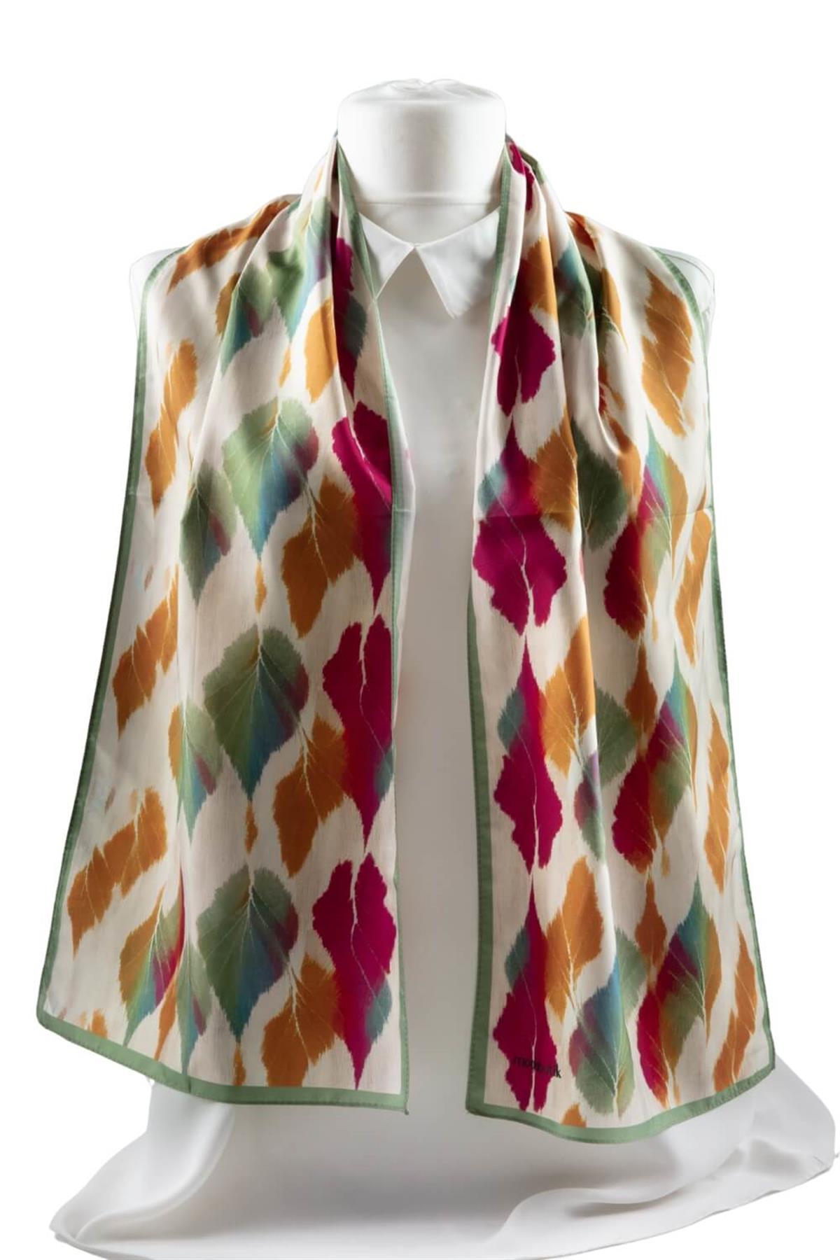 Modabutik Yaprak Desenli Fular