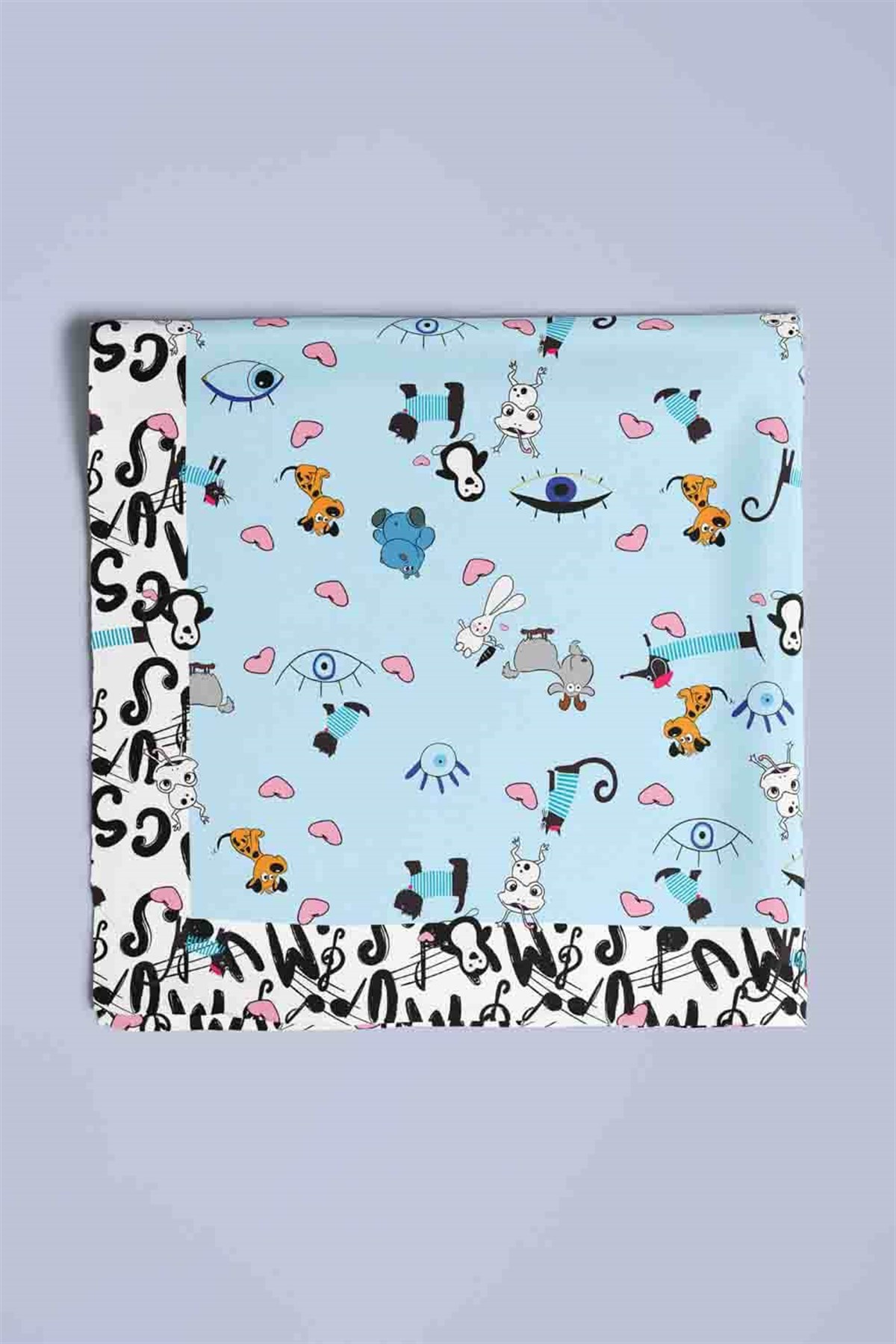 D15 Violla Köpek Bandanası Mavi 50x50