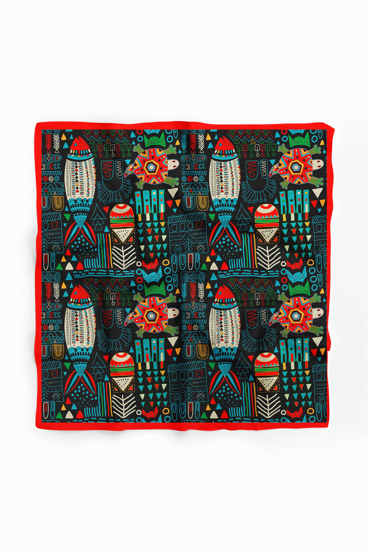 G97 Modabutik Balık Desenli Bandana