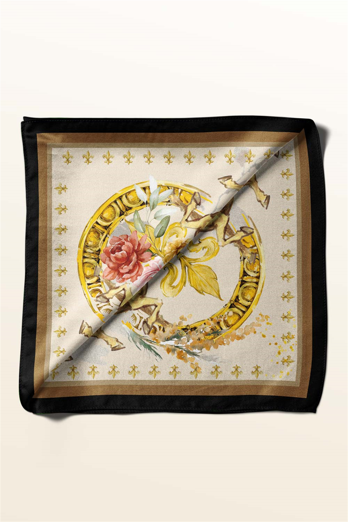 BAROK TASARIMLI BANDANA DG12083