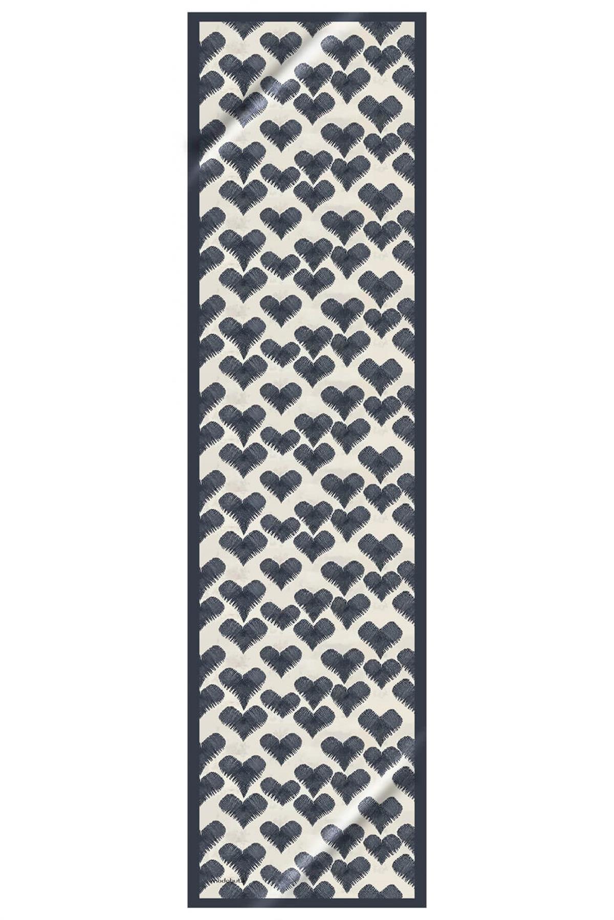 Modabutil Kalp Desenli Fular