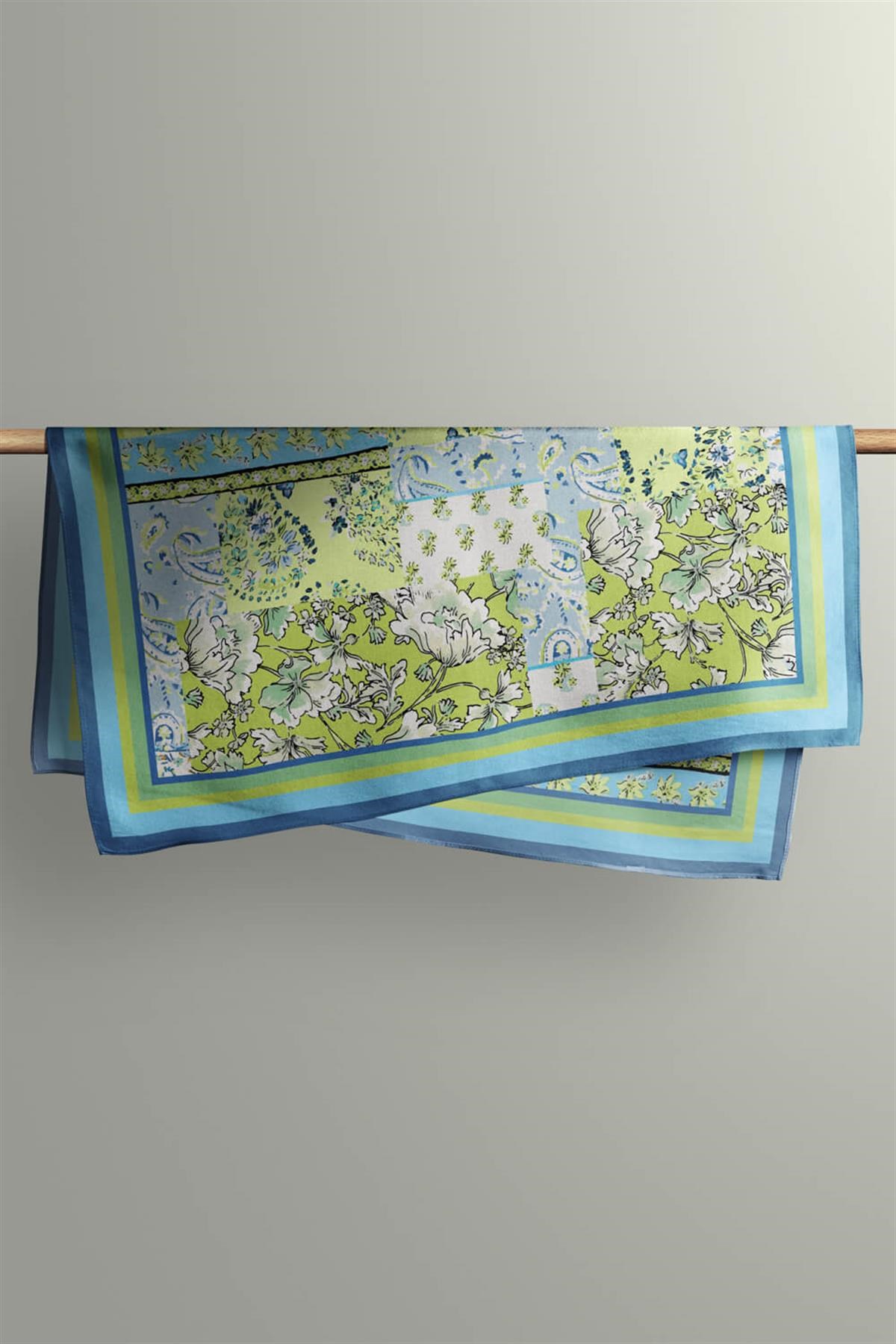 Violla B11 ŞAL DESENLİ PATCHWORK BANDANA DG12001