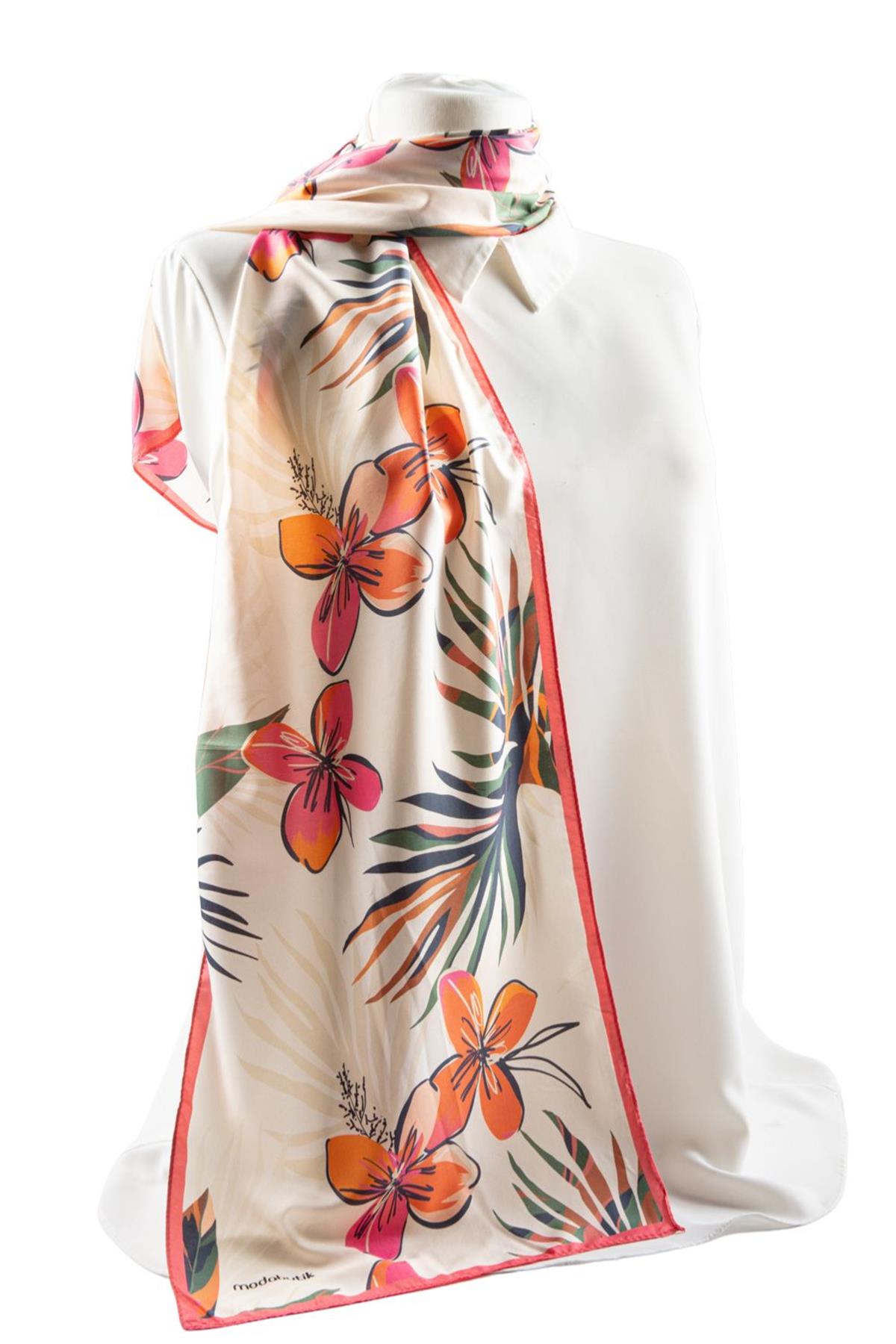 Modabutik Çiçek Desenli Kadın Fular