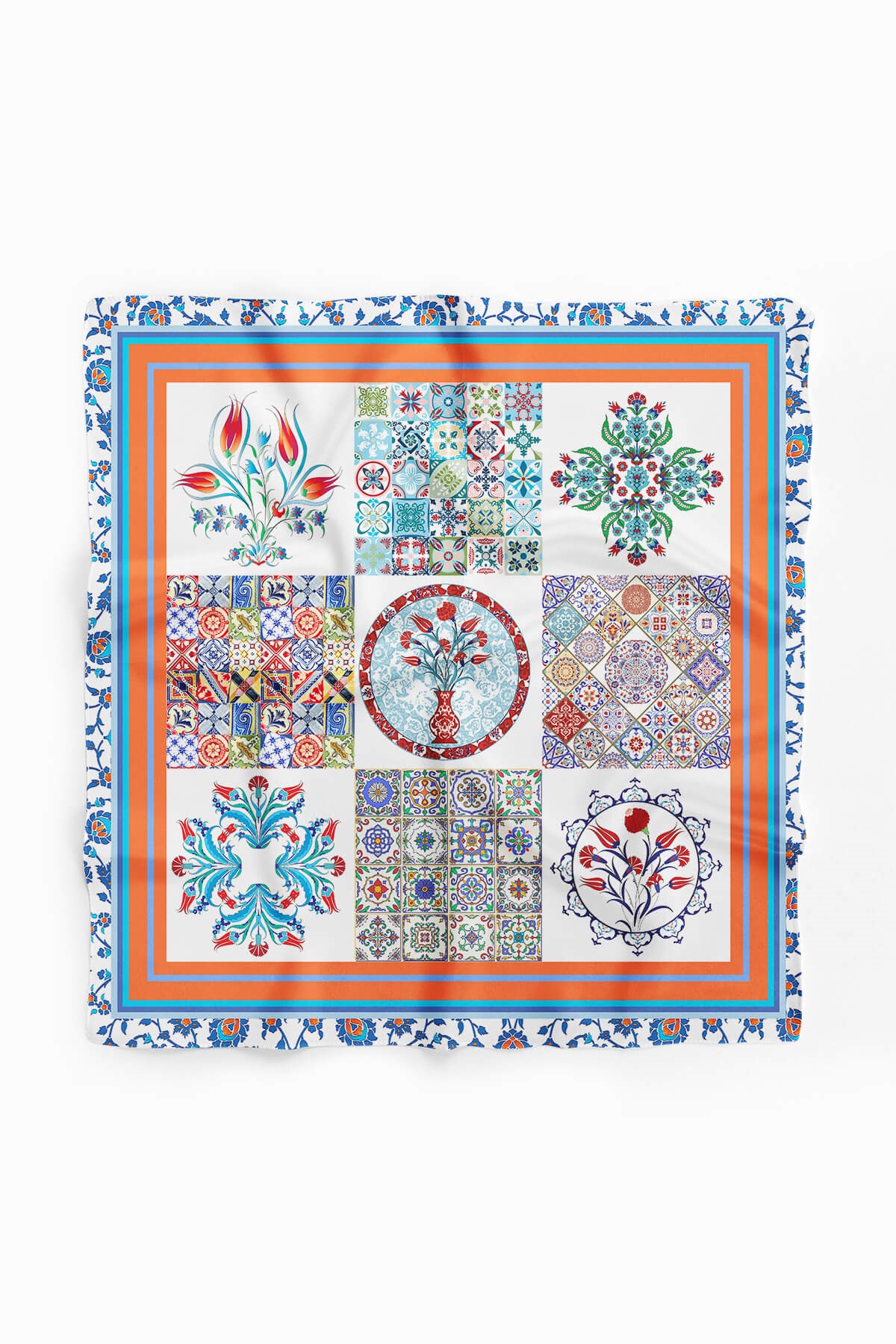 Y6 KADIN ÇİNİ DESENLİ BANDANA DG10244