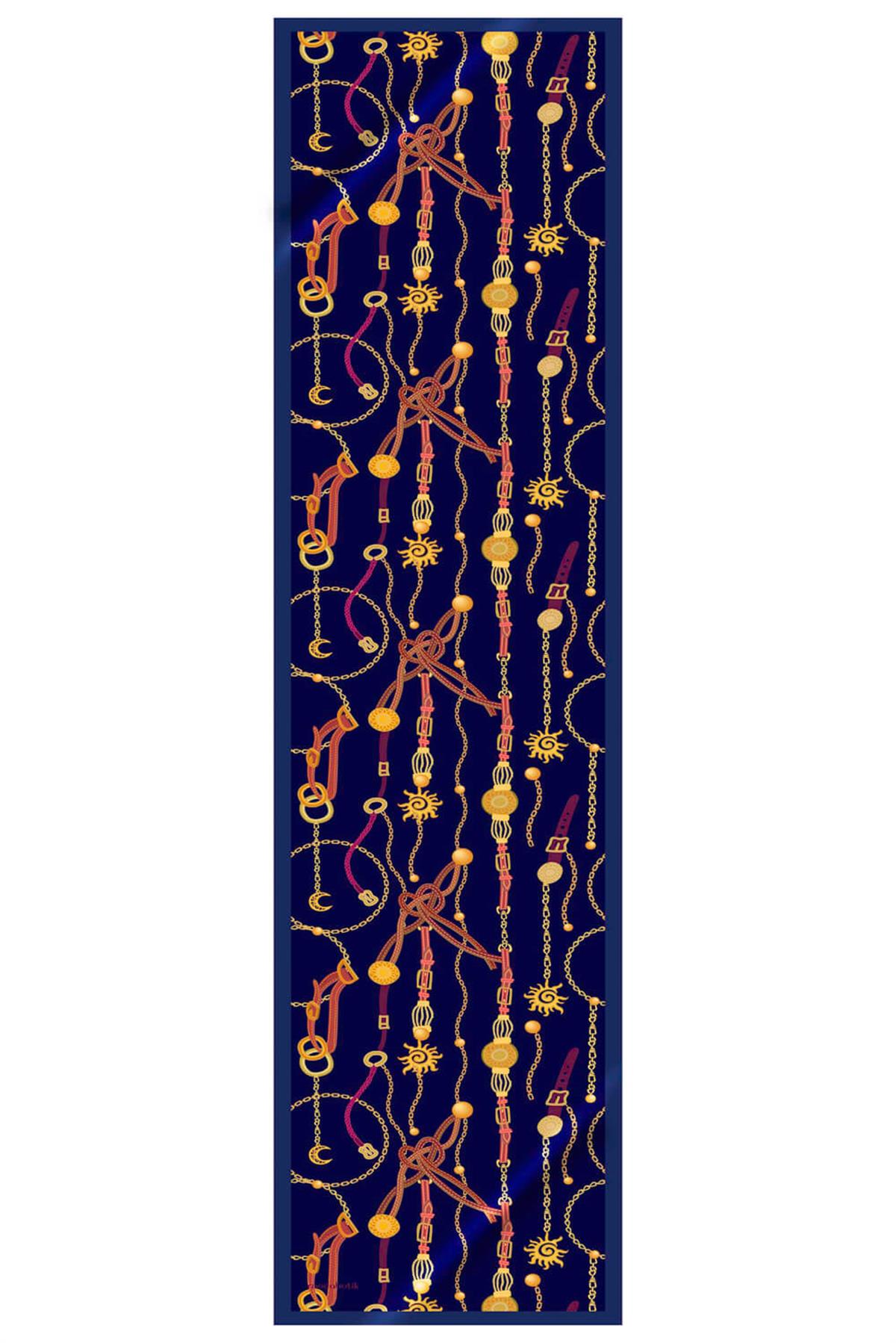 I102 Modabutik Zincir Desenli Fular