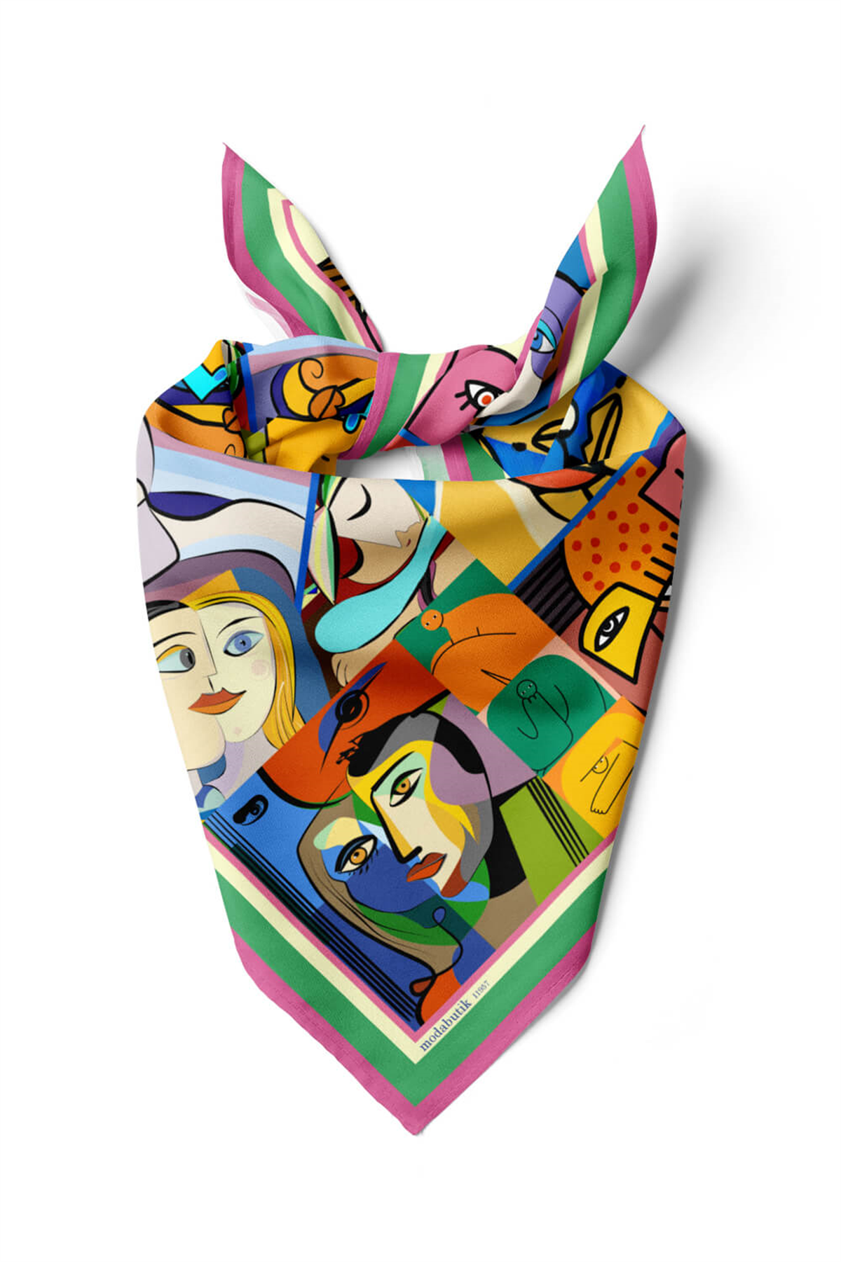 B13 HUMAN ABSTRACKT TASARIMLI BANDANA