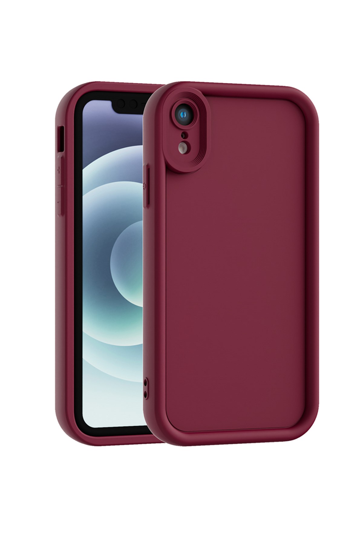 iPhone XR Kılıf – Kamera Çıkıntılı – Mat Silikon Telefon Kılıfı