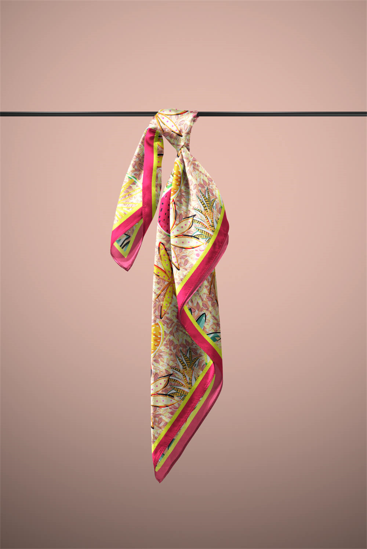 Z44 Modabutik Ananas Karpuz Desenli Bandana