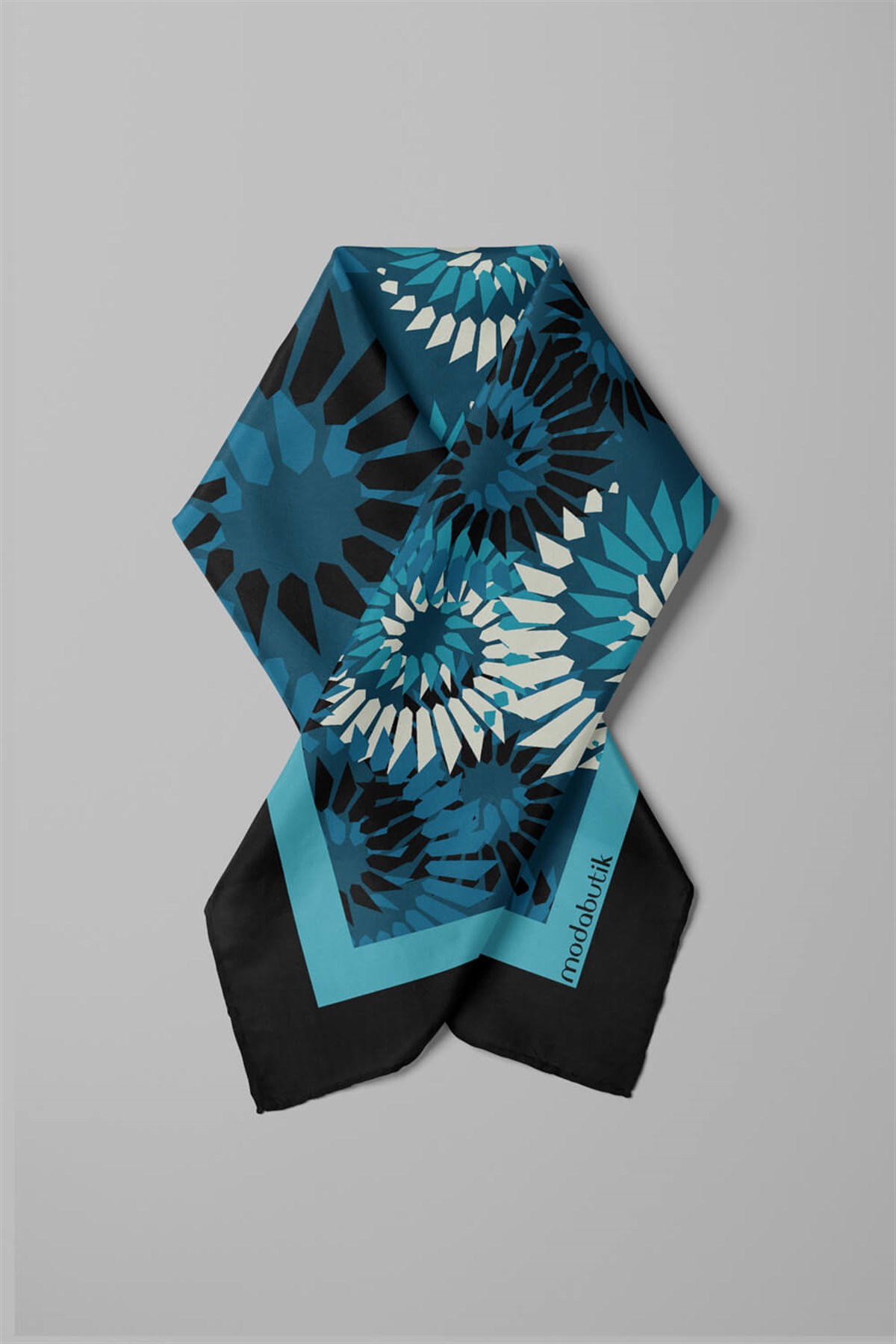 Violla F63 Kadın Yakamoz Desenli 50x50 Bandana HYL DG0846-22