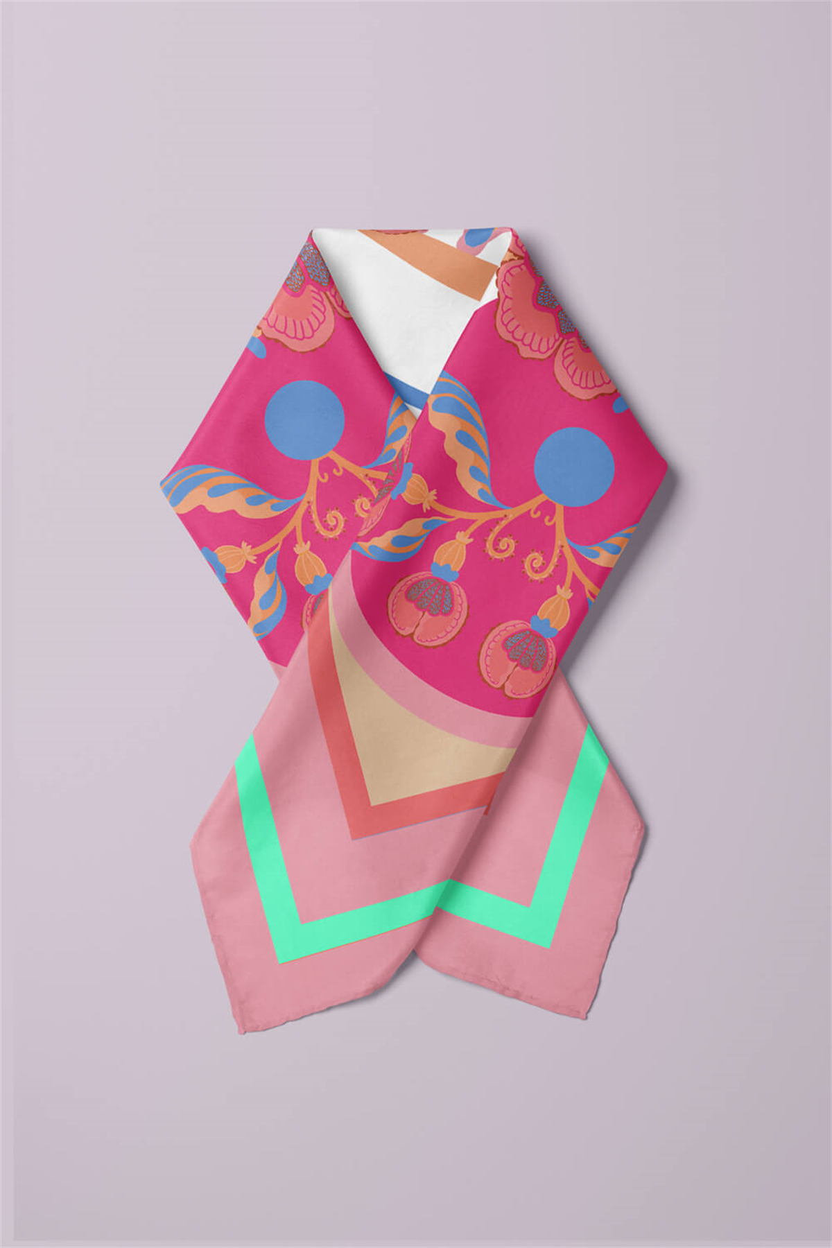 G81 COLORFUL ORNOMENT TASARIMLI BANDANA