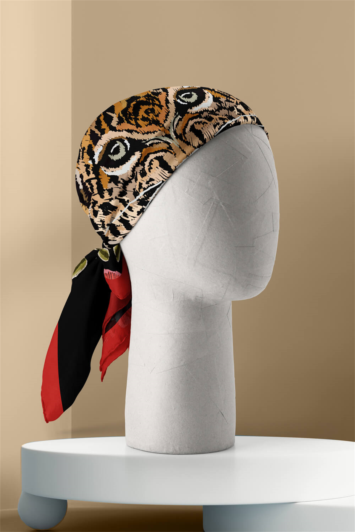 Modabutik Kaplan Desenli Bandana