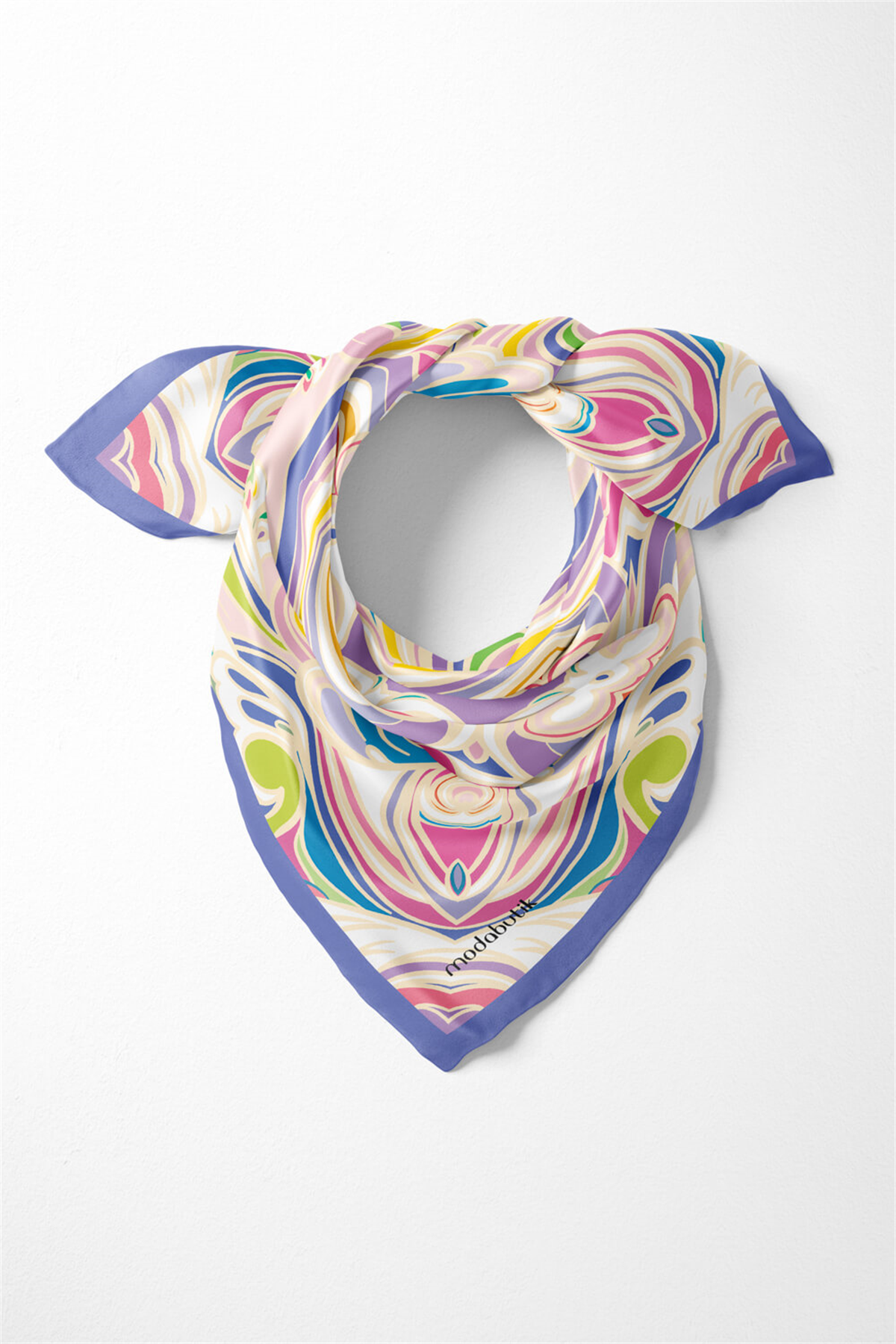 B95 Modabutik geometrik Desenli Bandana
