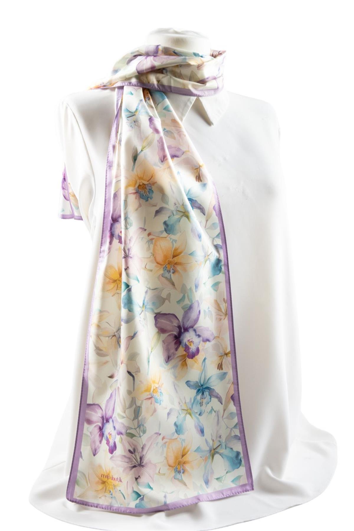 Modabutik Çiçek Desenli Fular