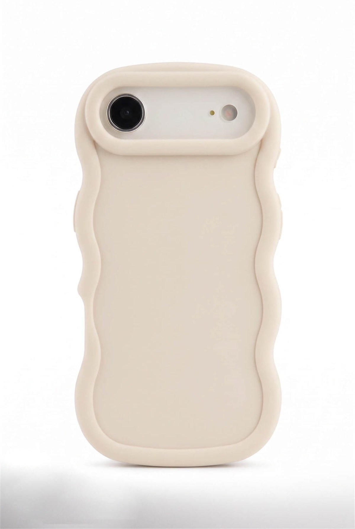 iPhone 17 Air Uyumlu Dalgalı Tasarım Kamera Korumalı Mat Silikon Telefon Kılıfı