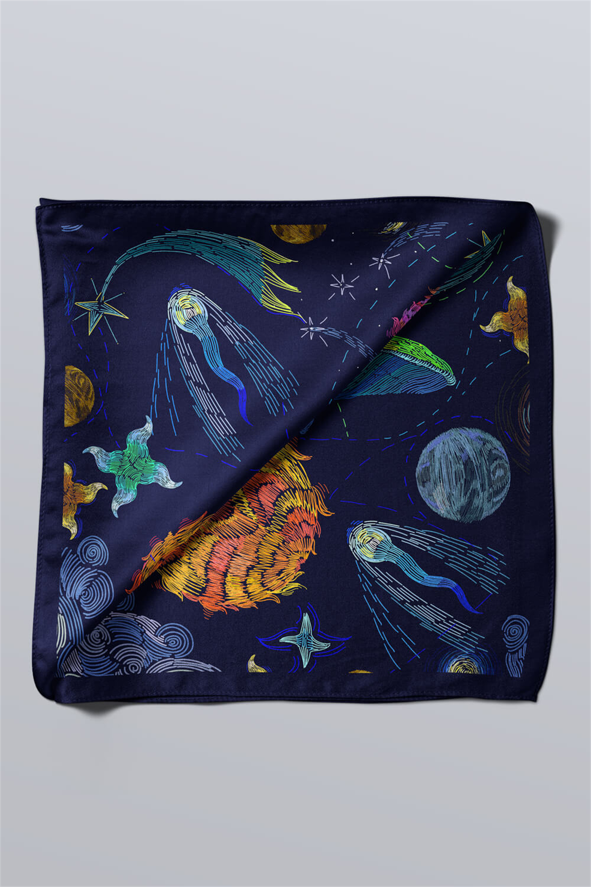 Modabutik Balina Desenli Bandana