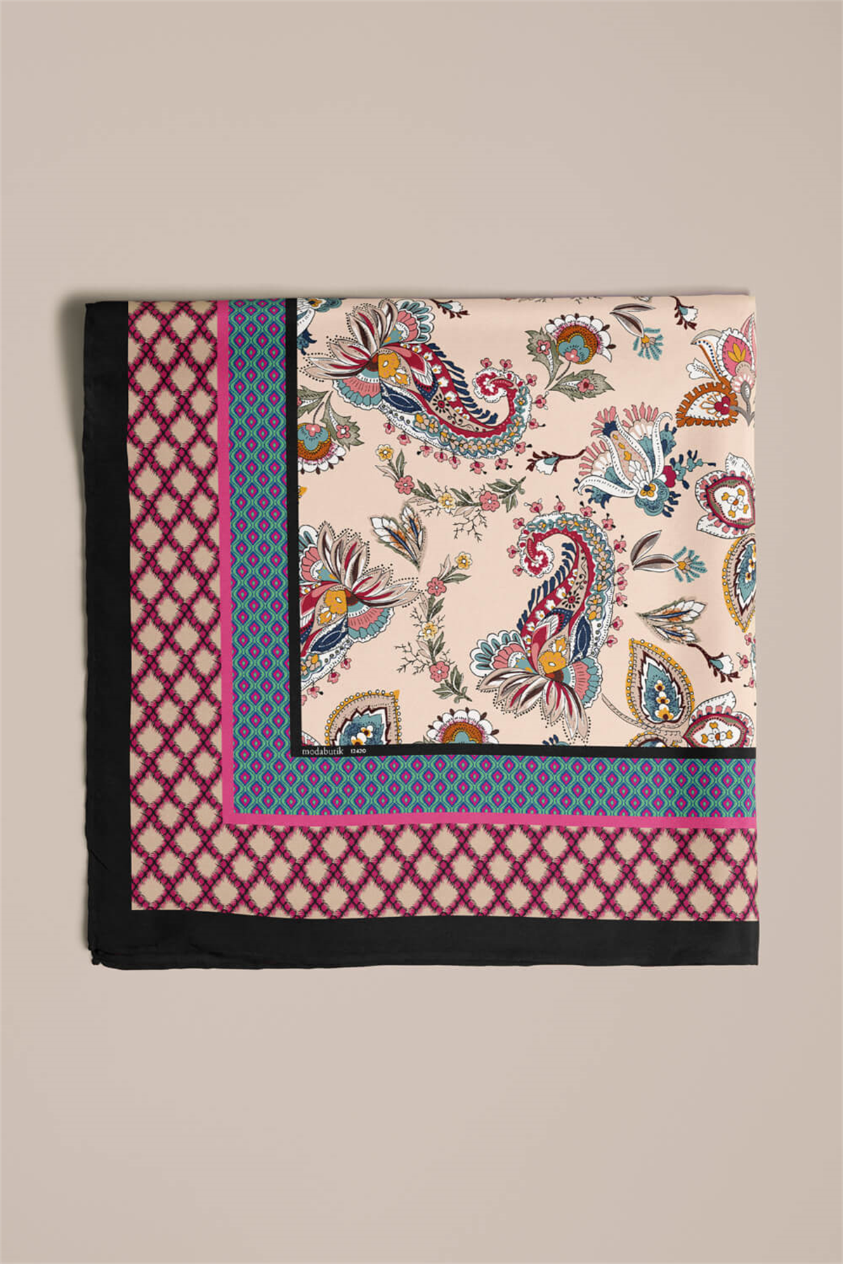 E27 MODERN ETNIK TASARIM  BANDANA DG12420