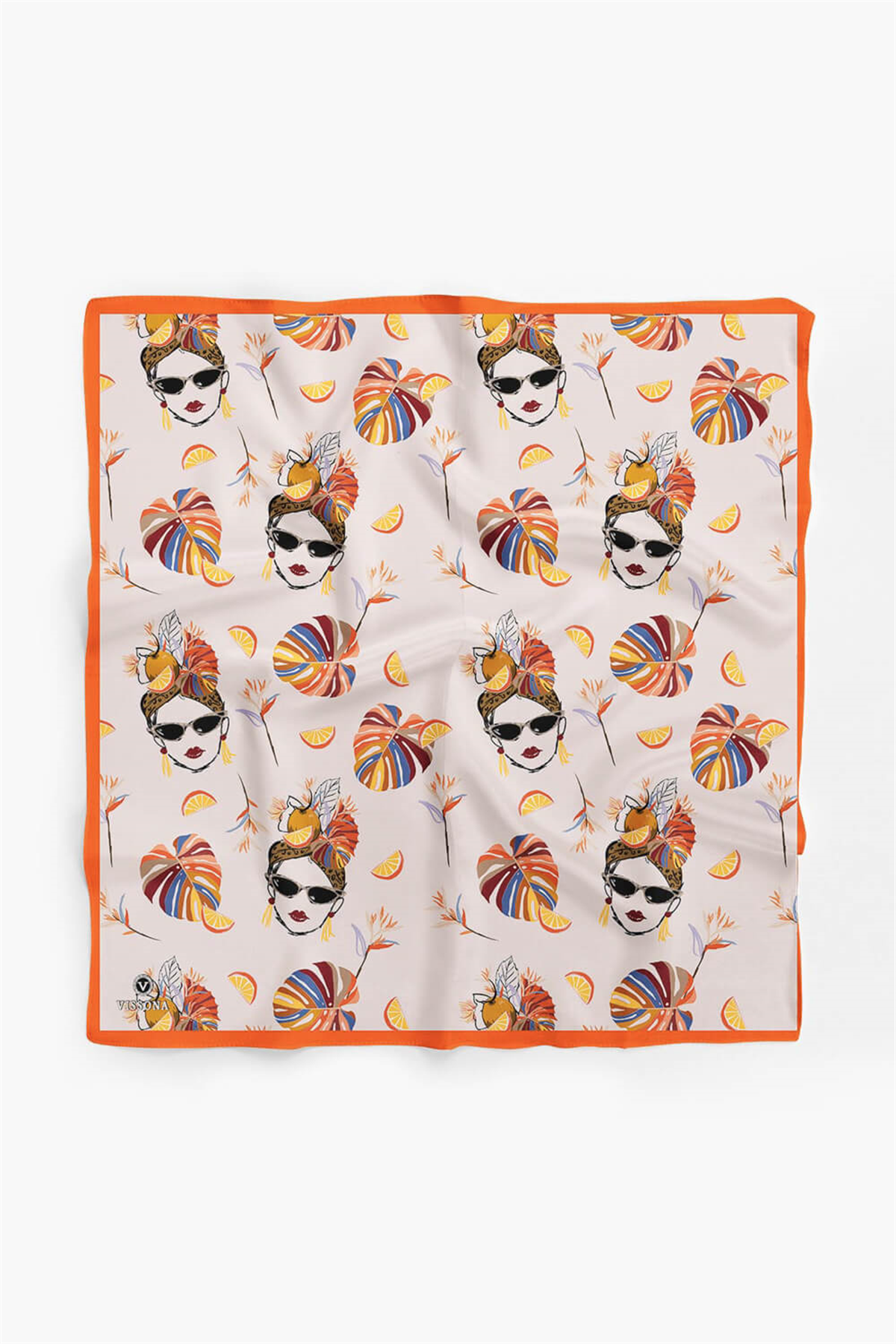 100% Silk Headscarf for Women - 22