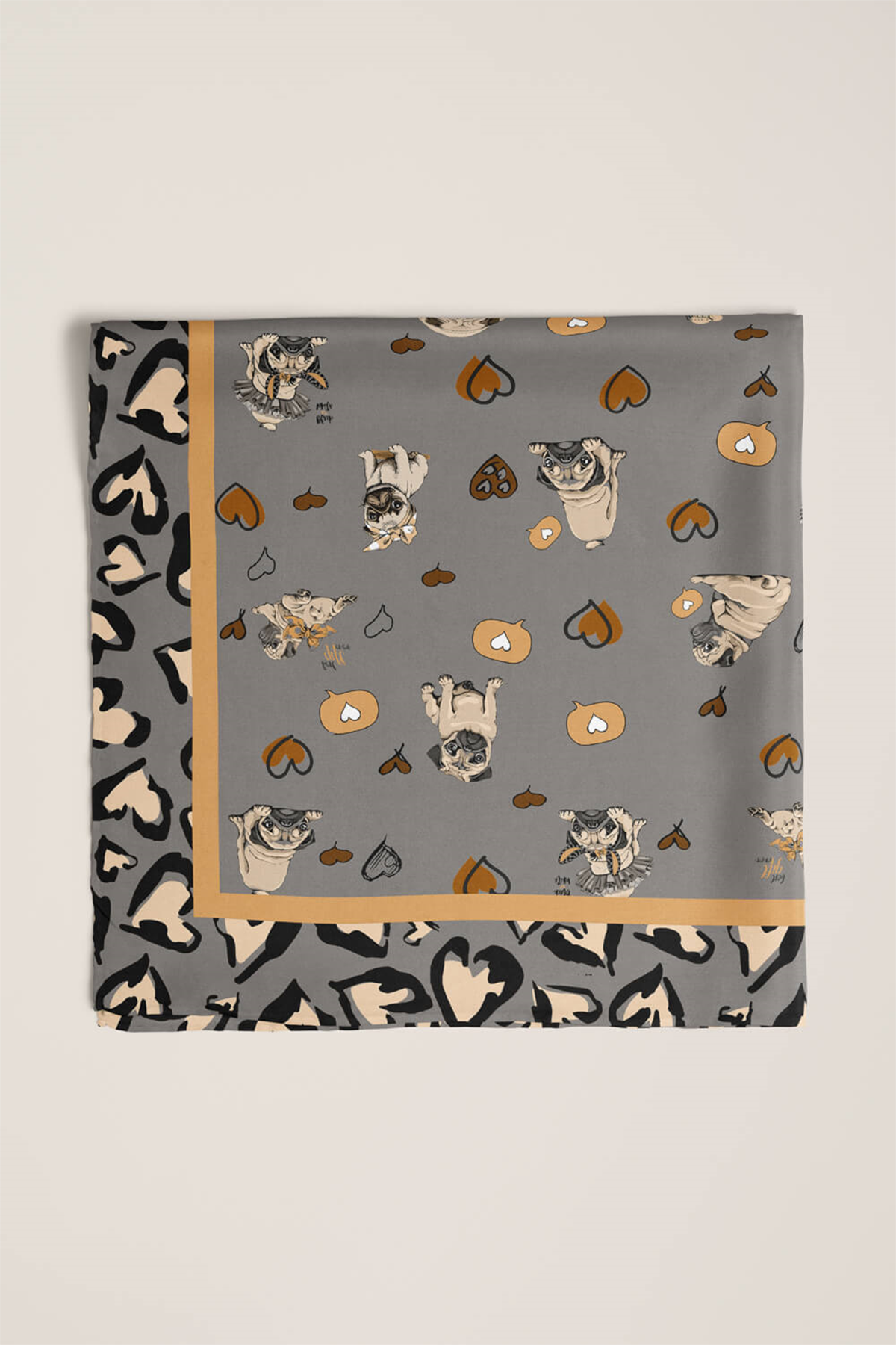 Y89 KADIN DESENLİ YEŞİL BANDANA