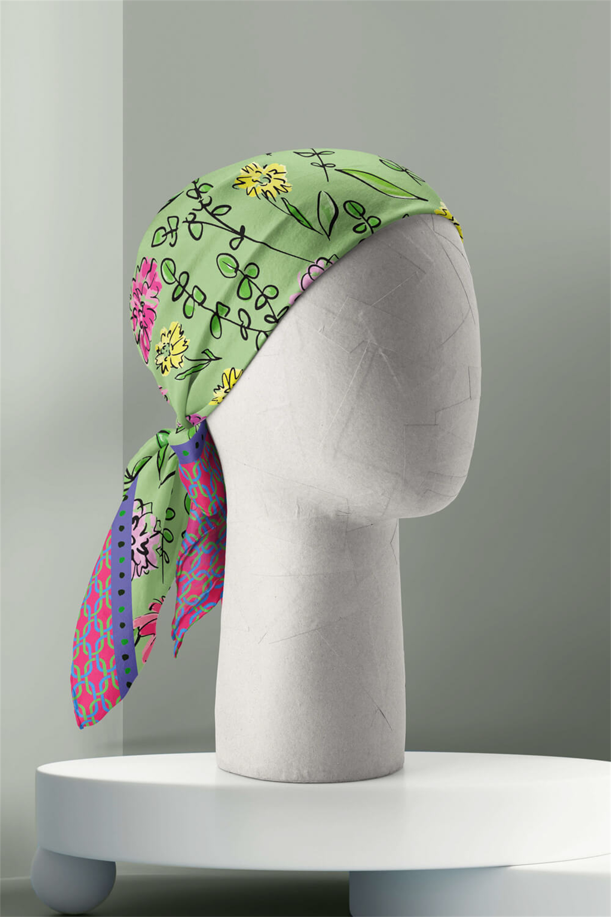 D32 KADIN DESENLİ BANDANA