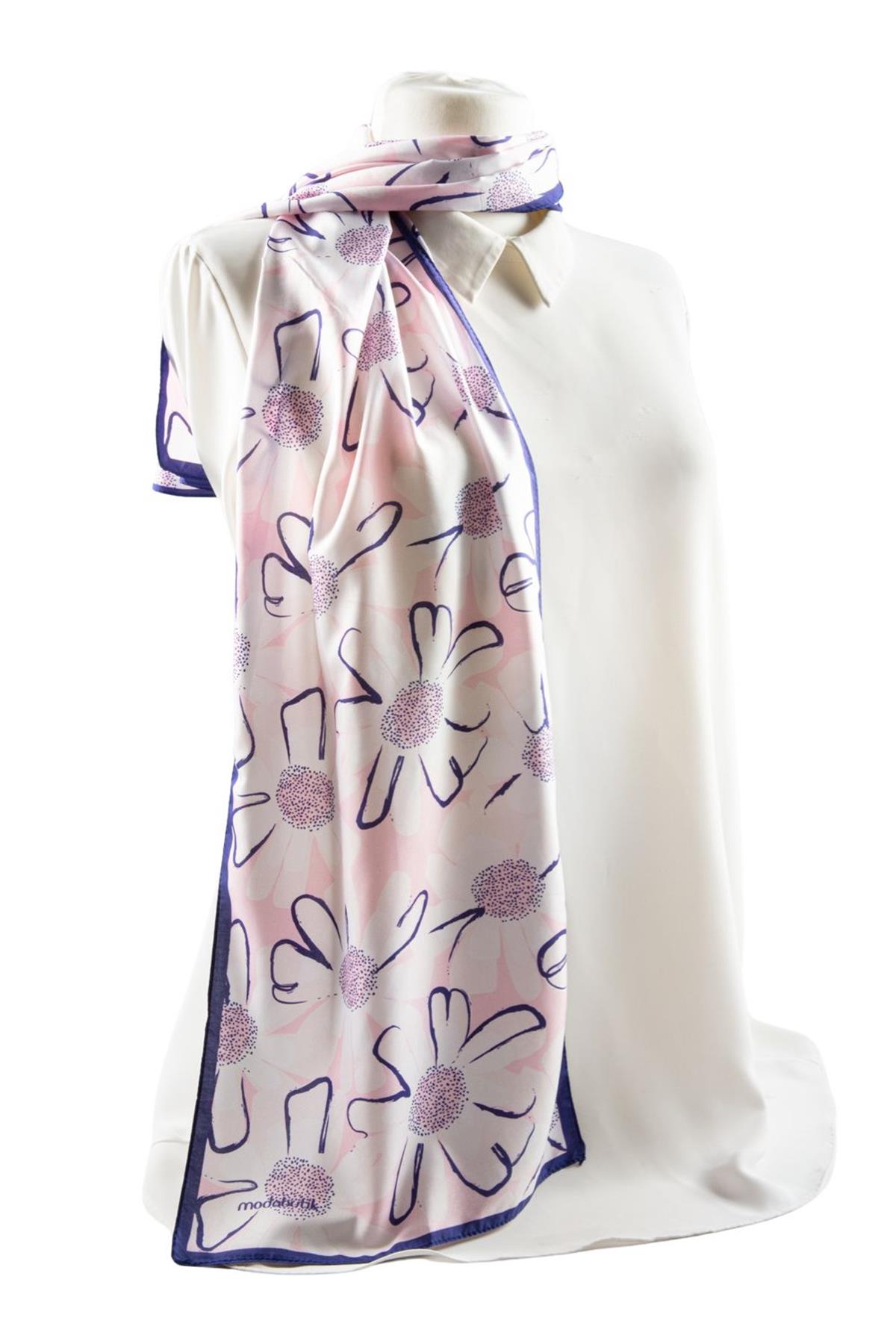 I93 Modabutik Papatya Desenli Kadın Fular