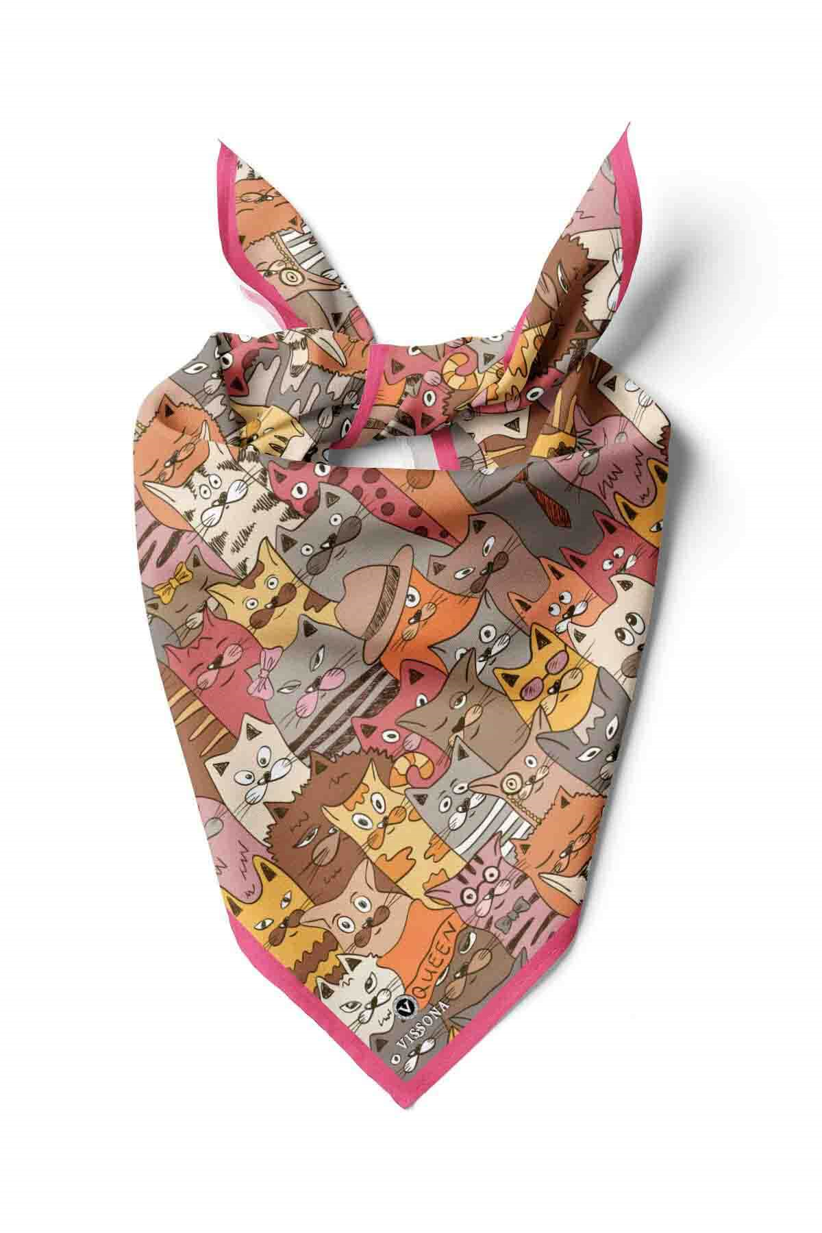 100% Silk Headscarf for Women - 22