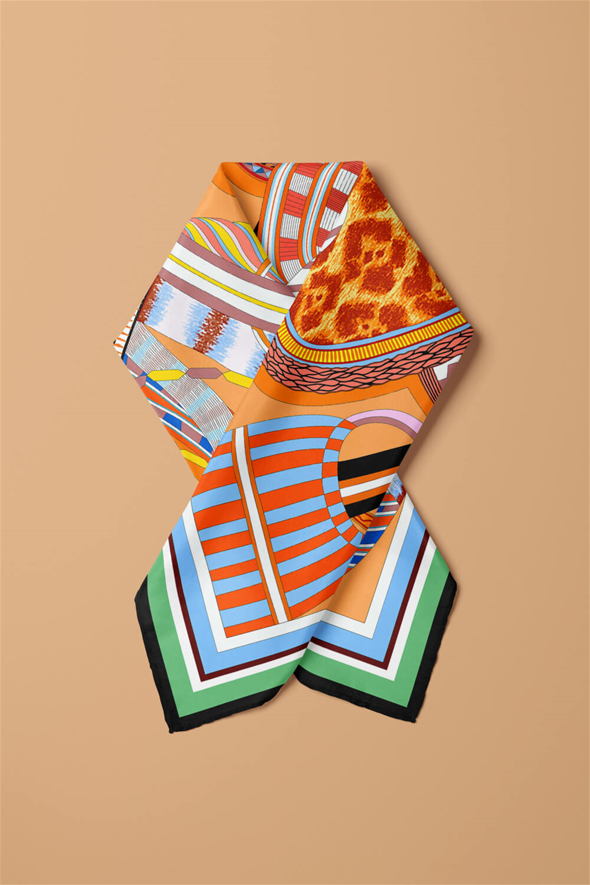 G18 GEOMETRİK DESENLİ  BANDANA