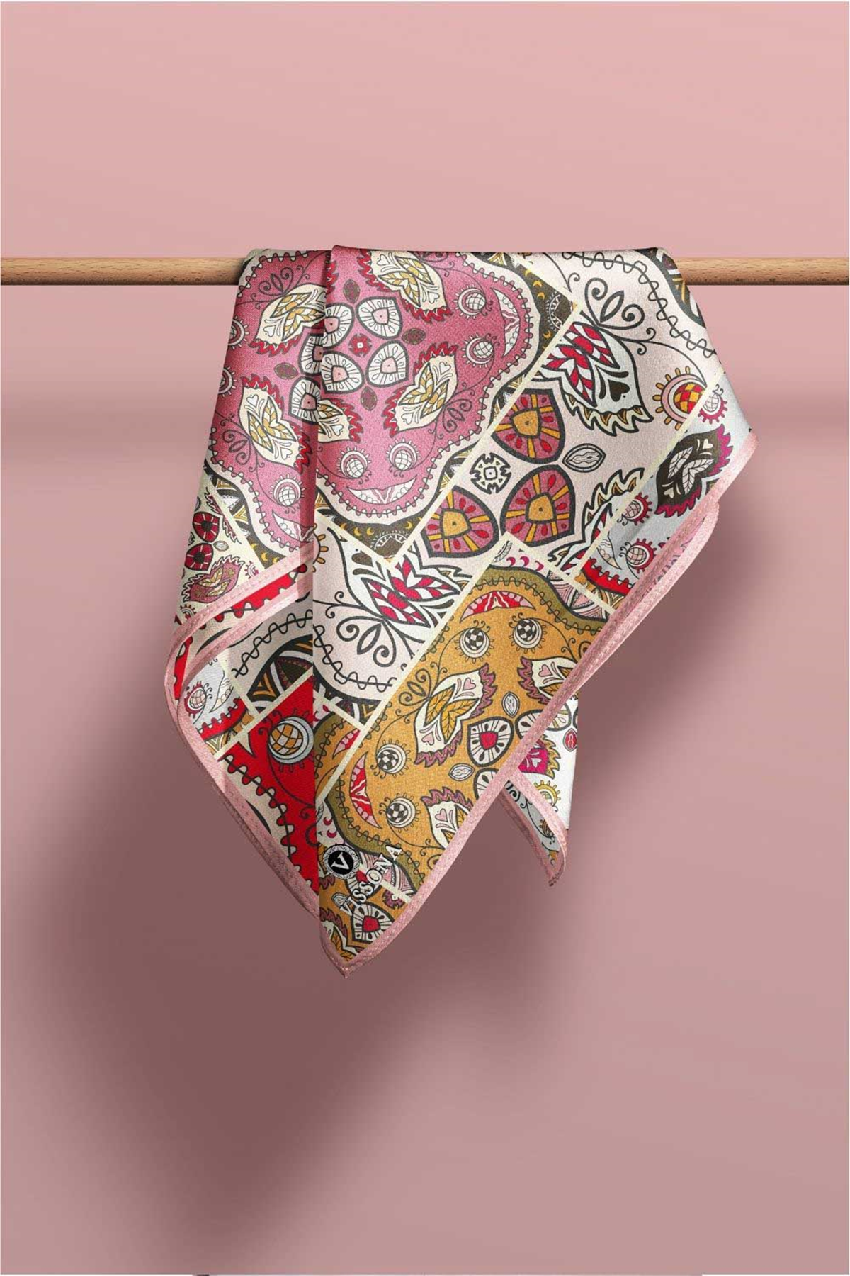 100% Silk Headscarf for Women - 22