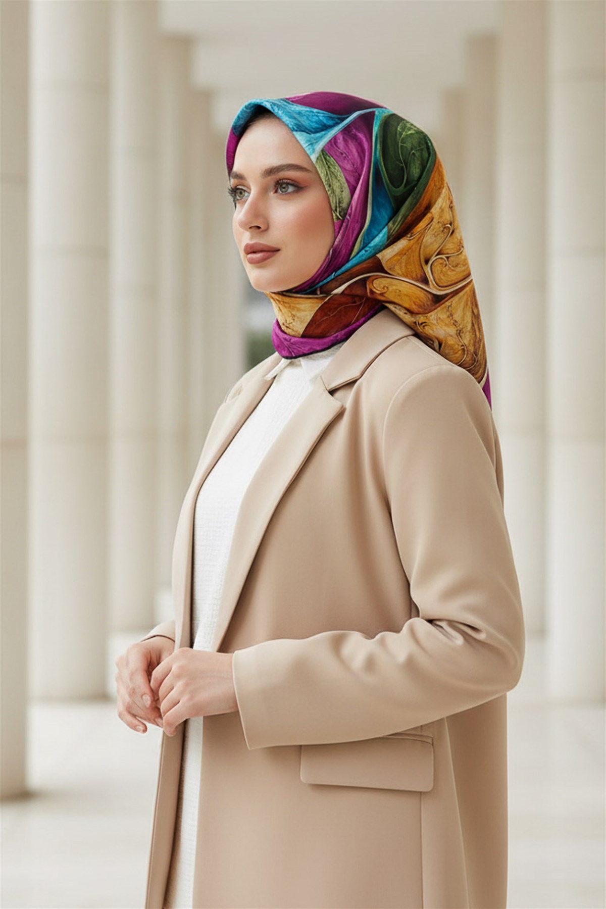 Twill İpek Eşarp