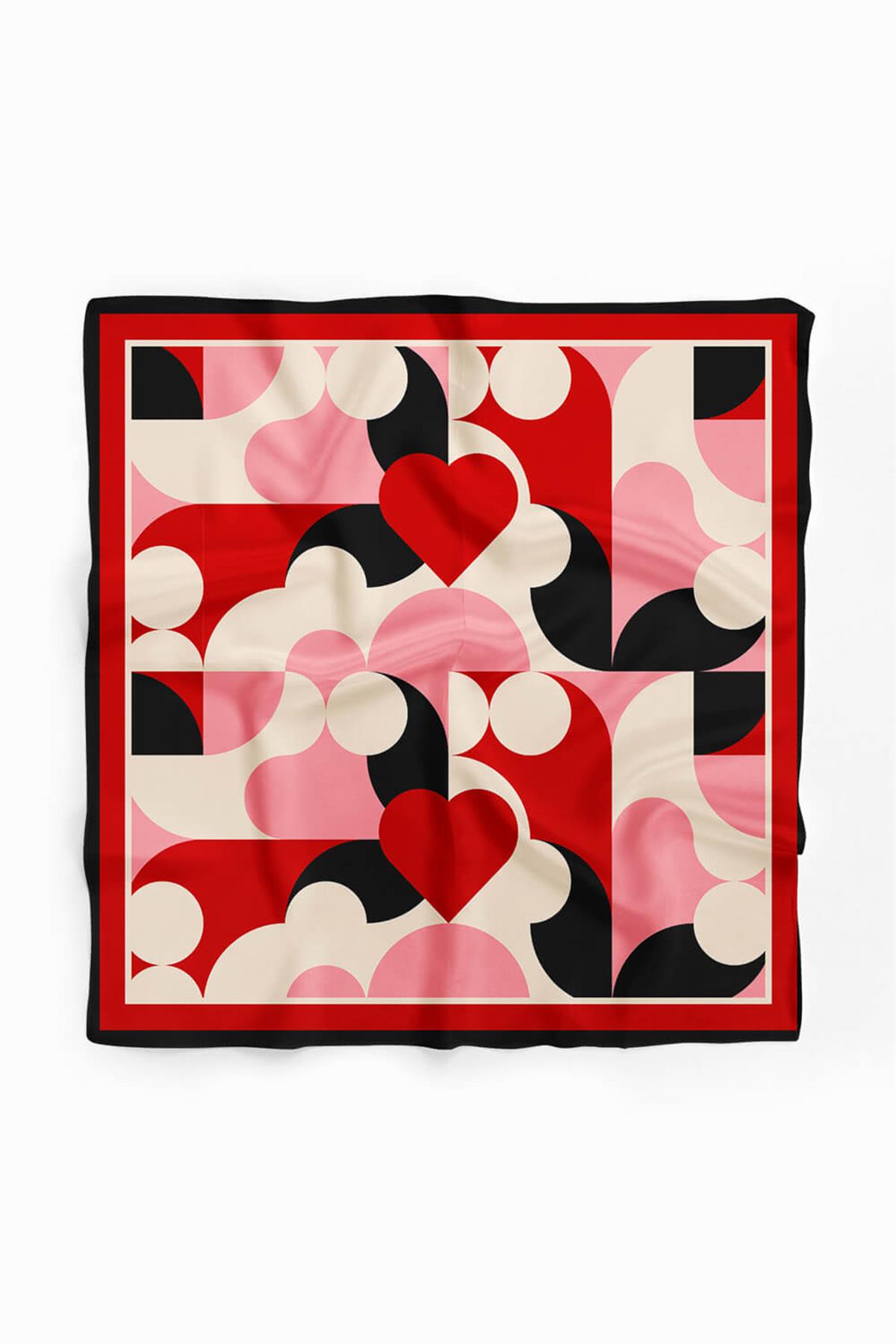 Vissona Kalp Desenli İpek Bandana