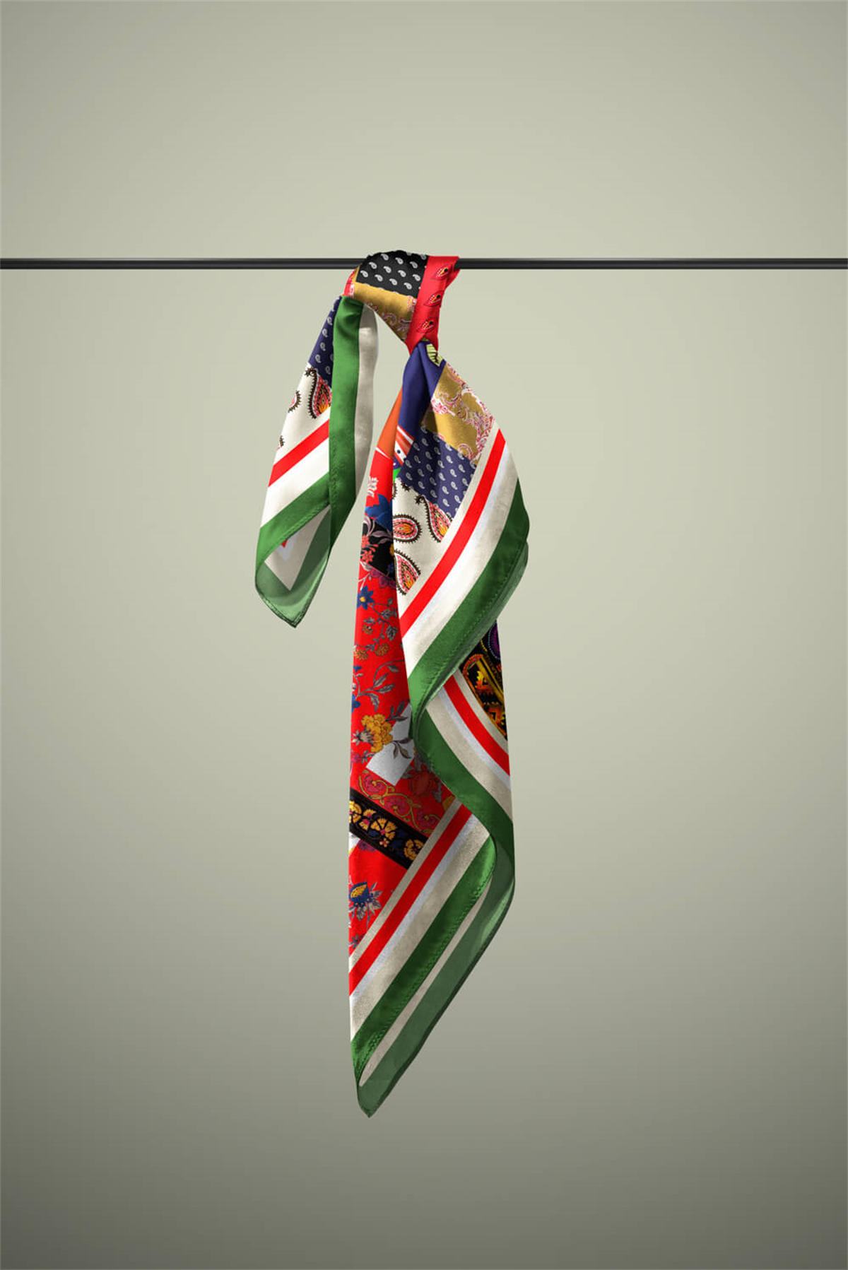 F71 PATCHWORK FOLKLORIK  BANDANA  DG11988