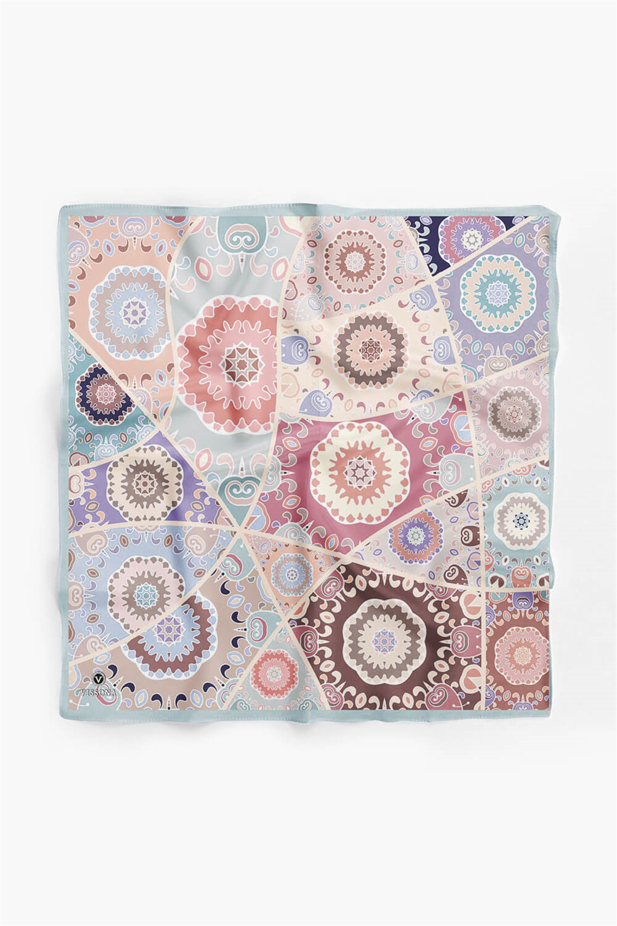 100% Silk Headscarf for Women - 22