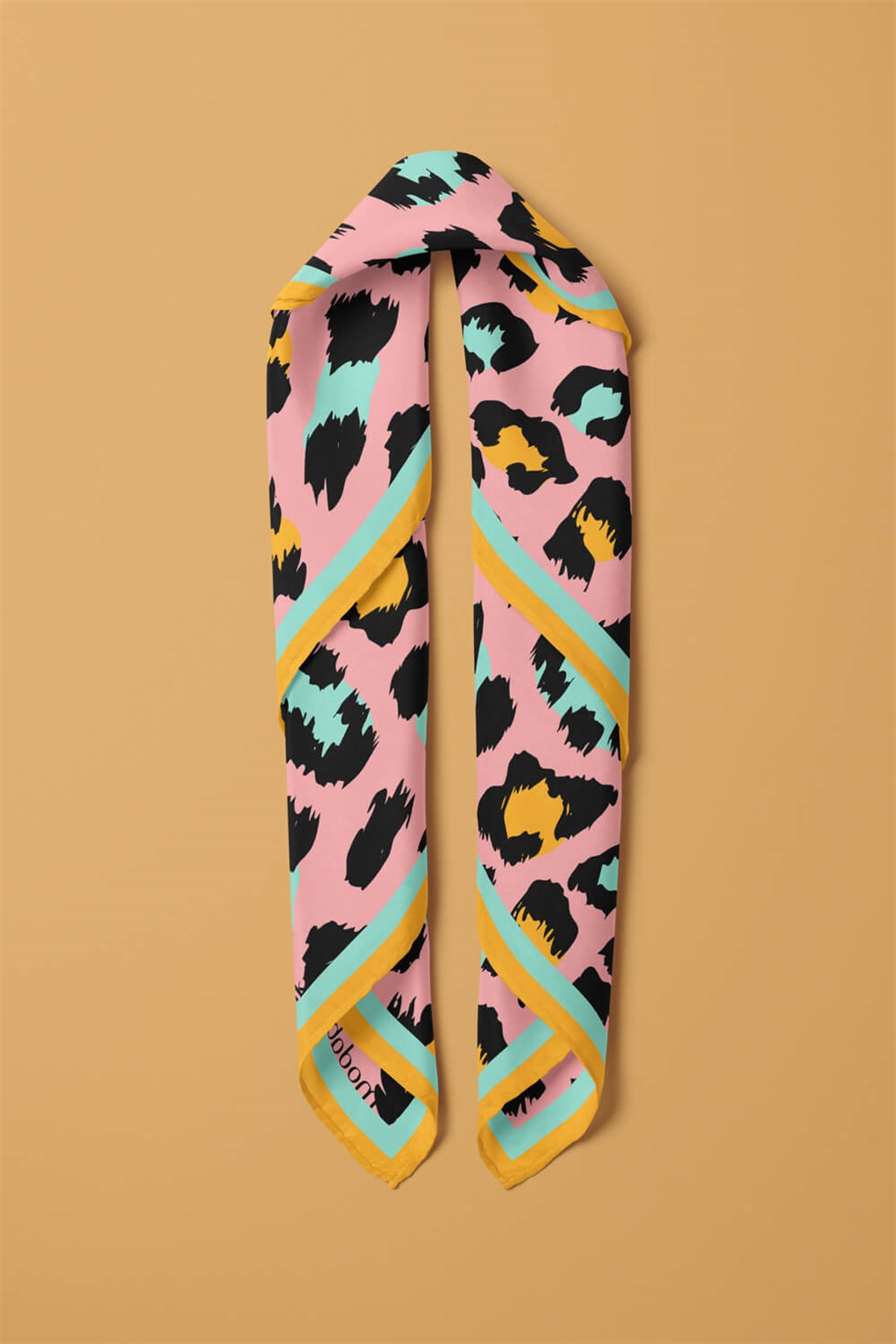 A84 Violla Leopar Desenli Bandana