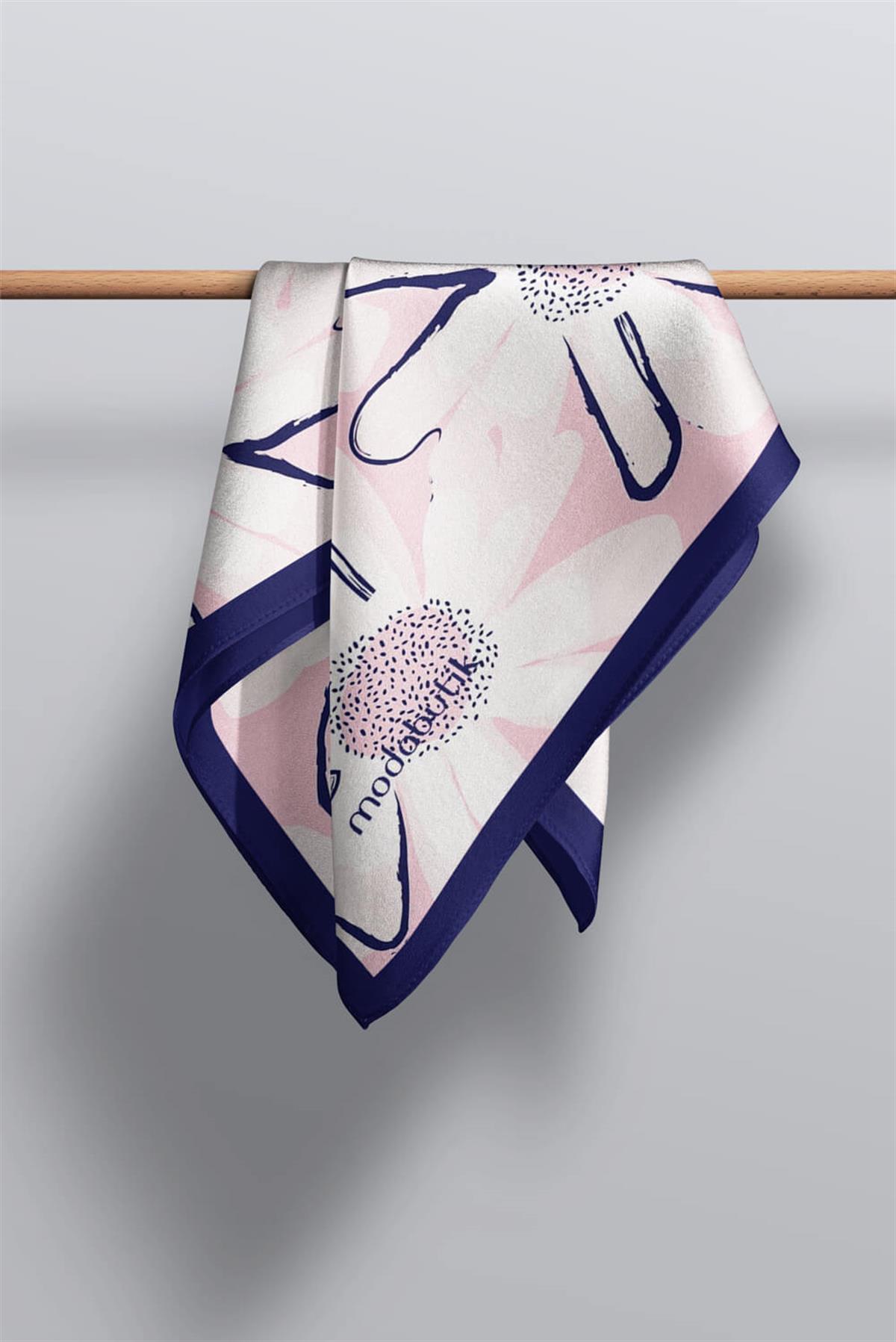 I93 Modabutik Papatya Desenli Kadın Fular