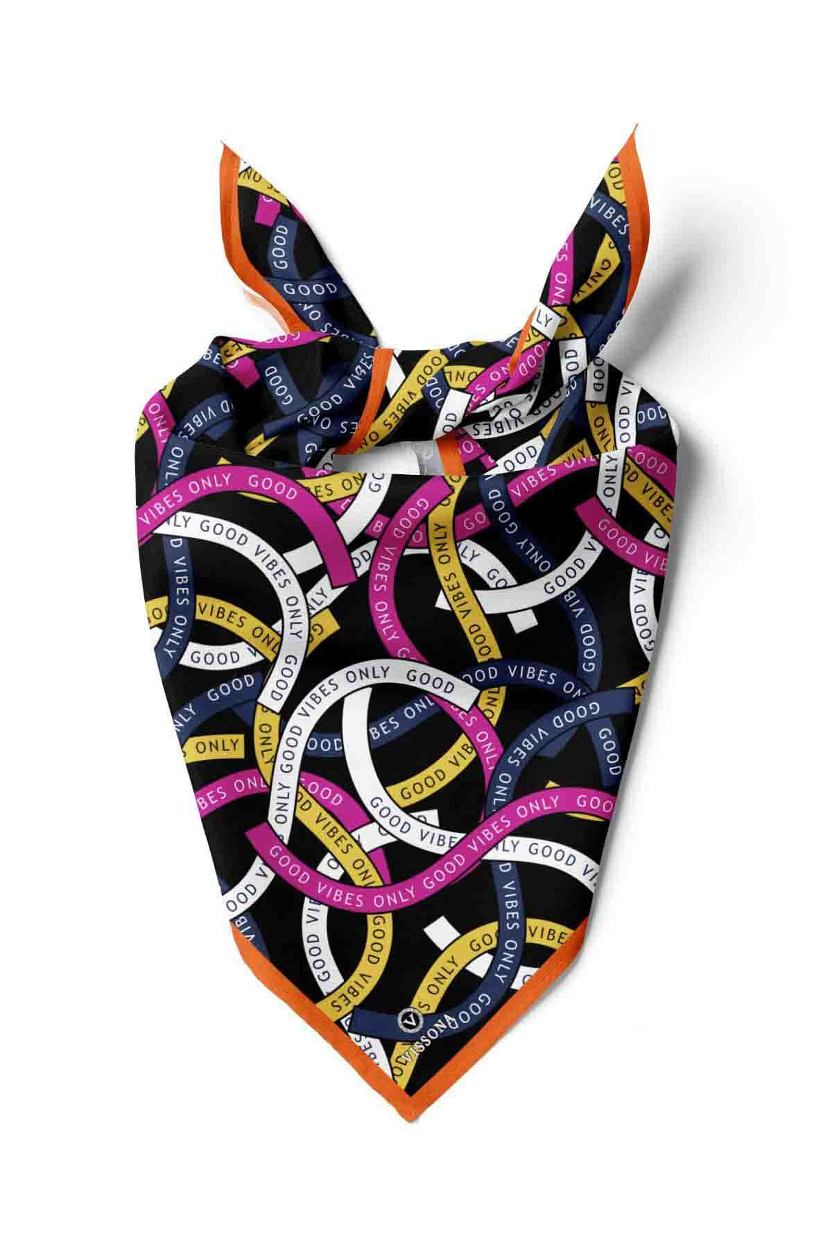 100% Silk Headscarf for Women - 22