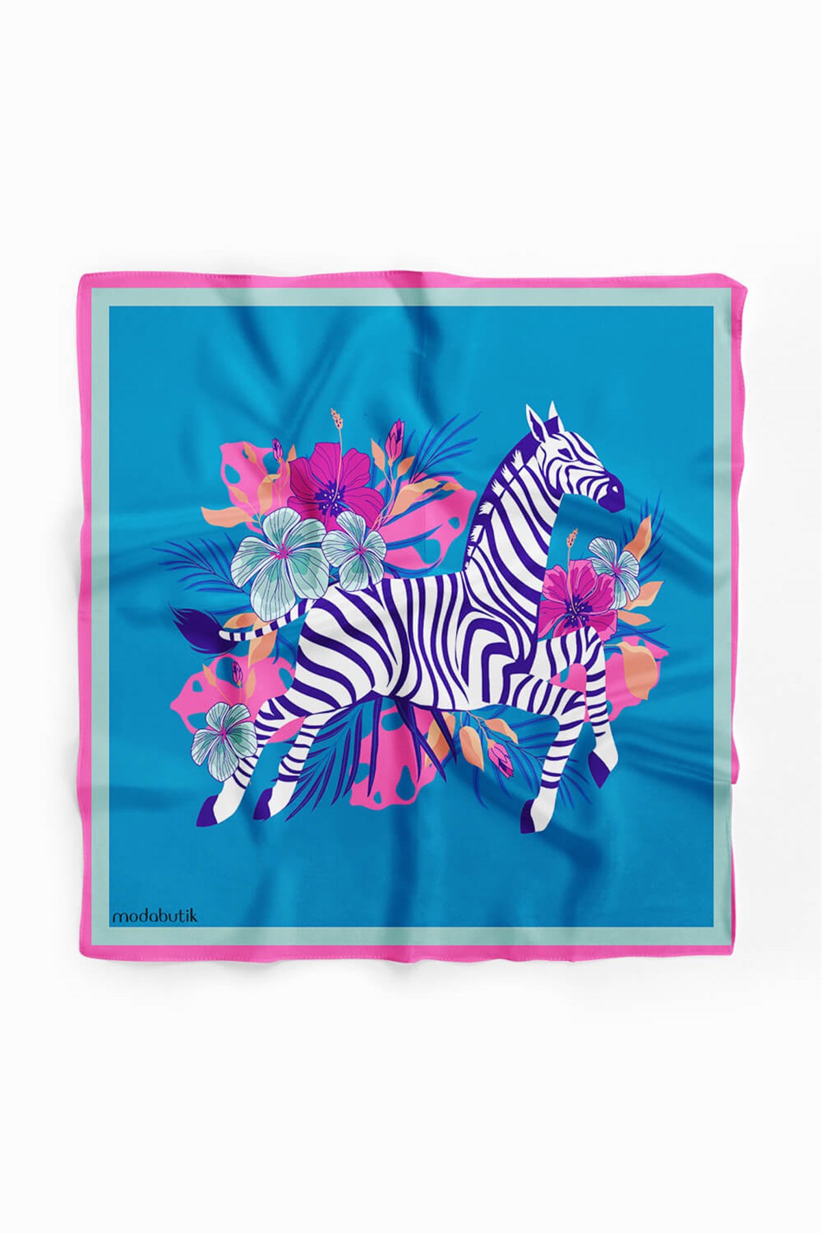 B26 Violla Zebra Desenli Bandana
