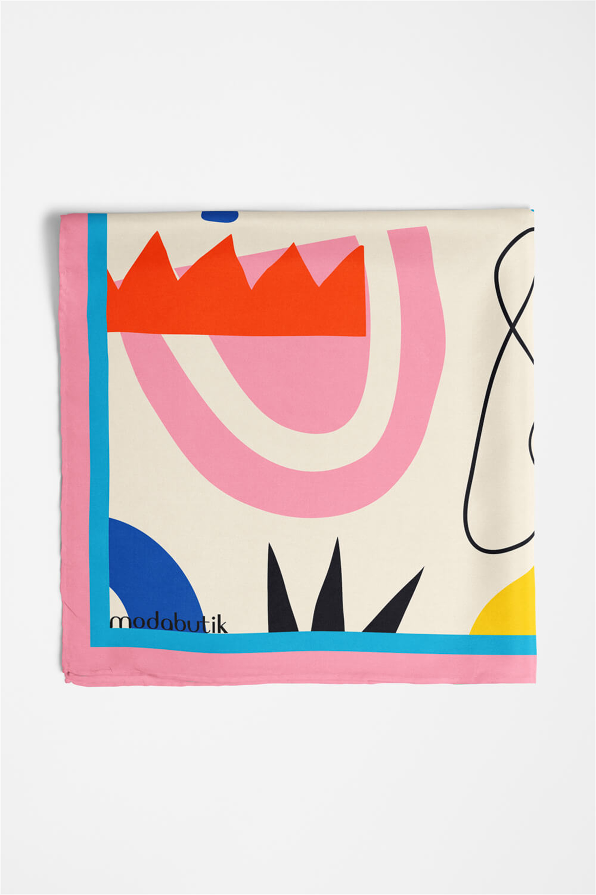 B28 Modabutik Geometri Deseni Bandana