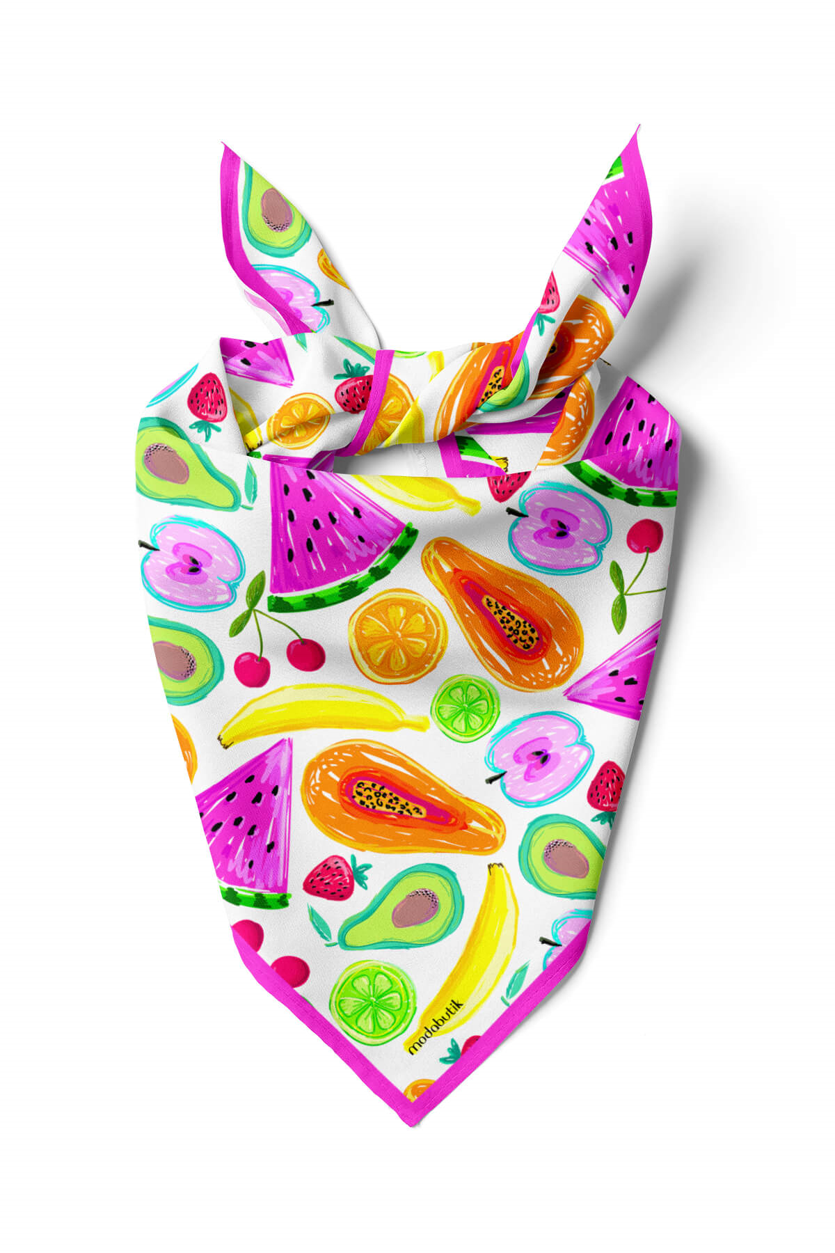 G96 Modabutik Meyve Desenli Bandana